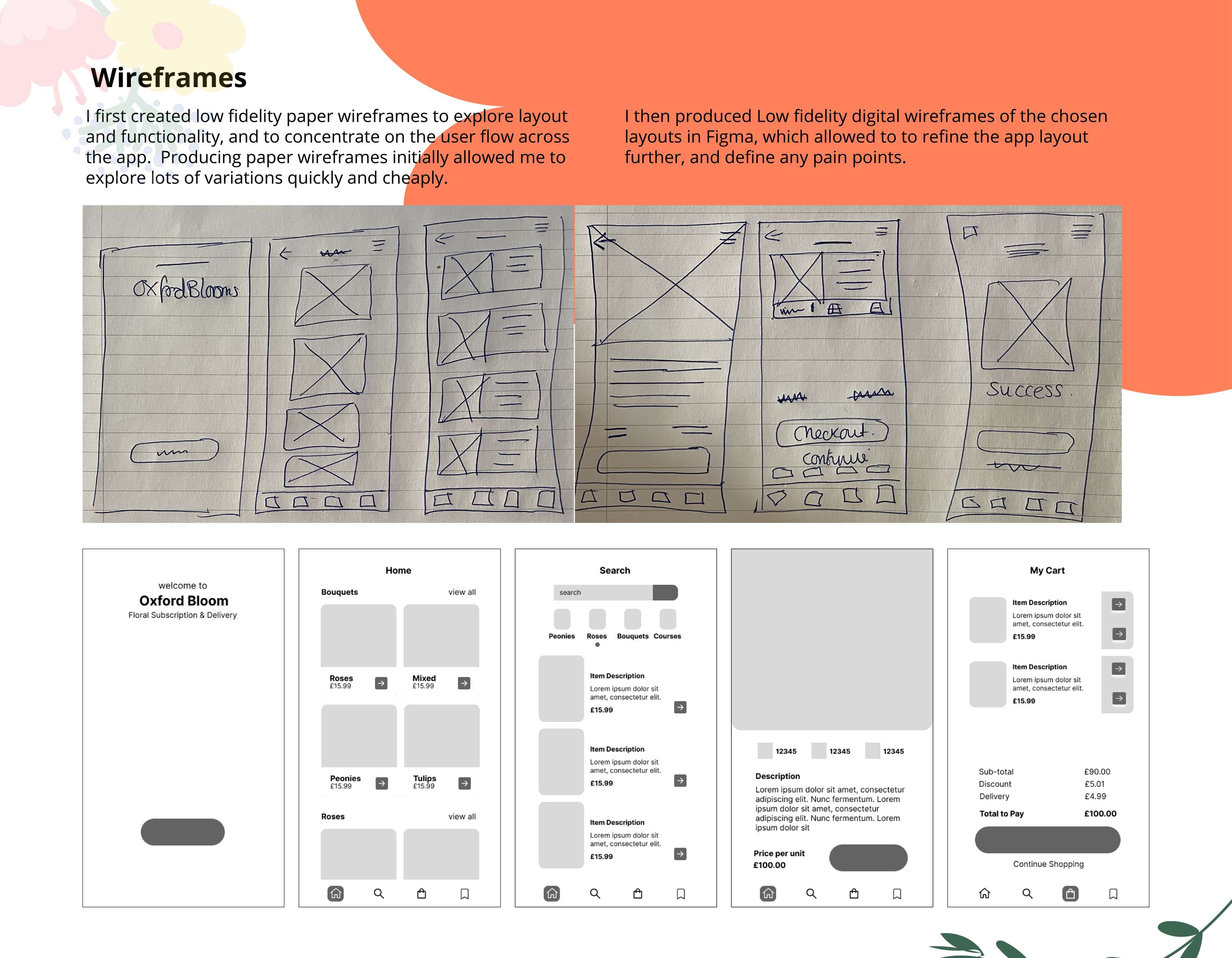 Oxford Blooms UI Design and Development by Kim Edwards