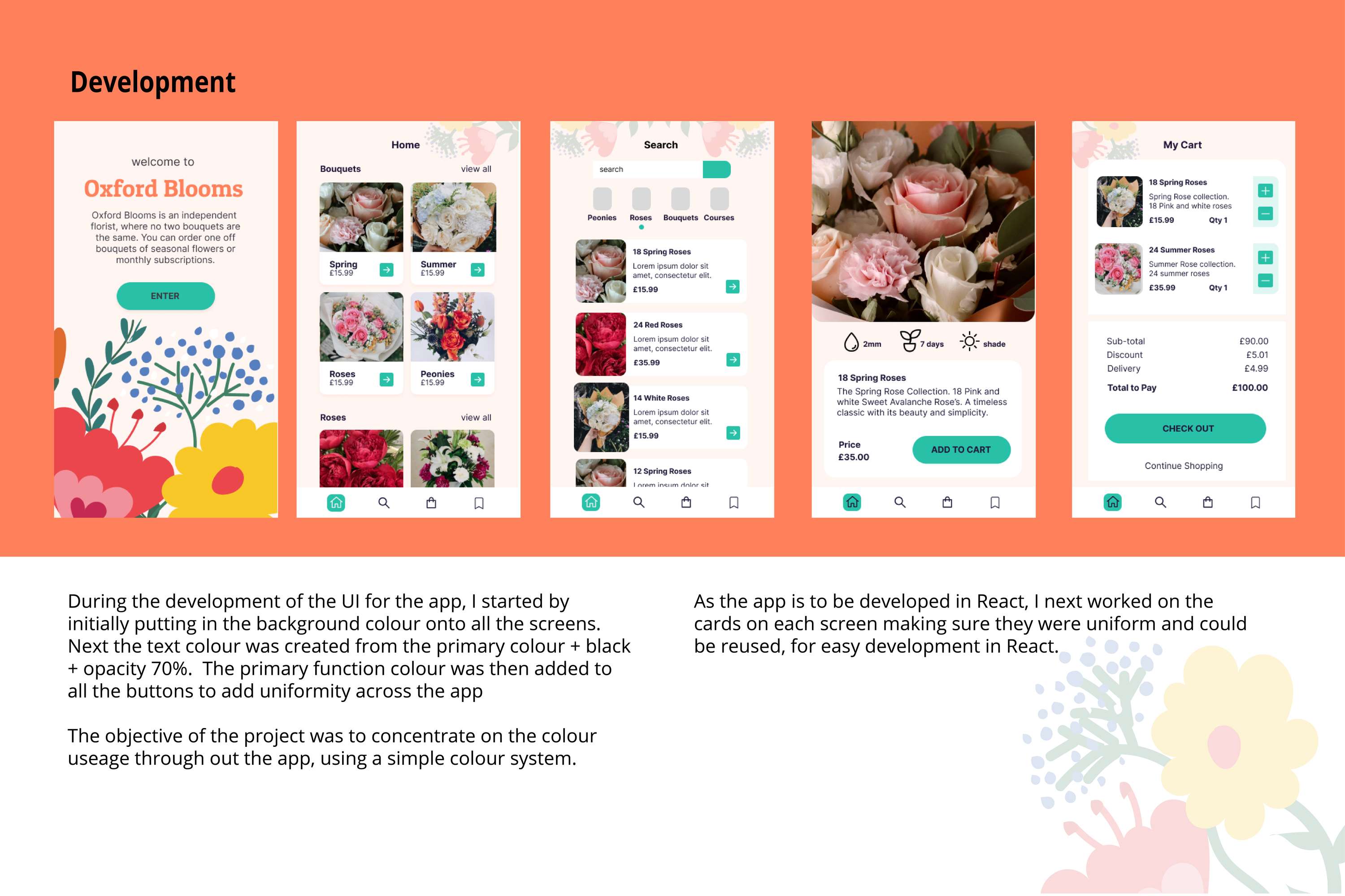 Oxford Blooms UI Design and Development by Kim Edwards