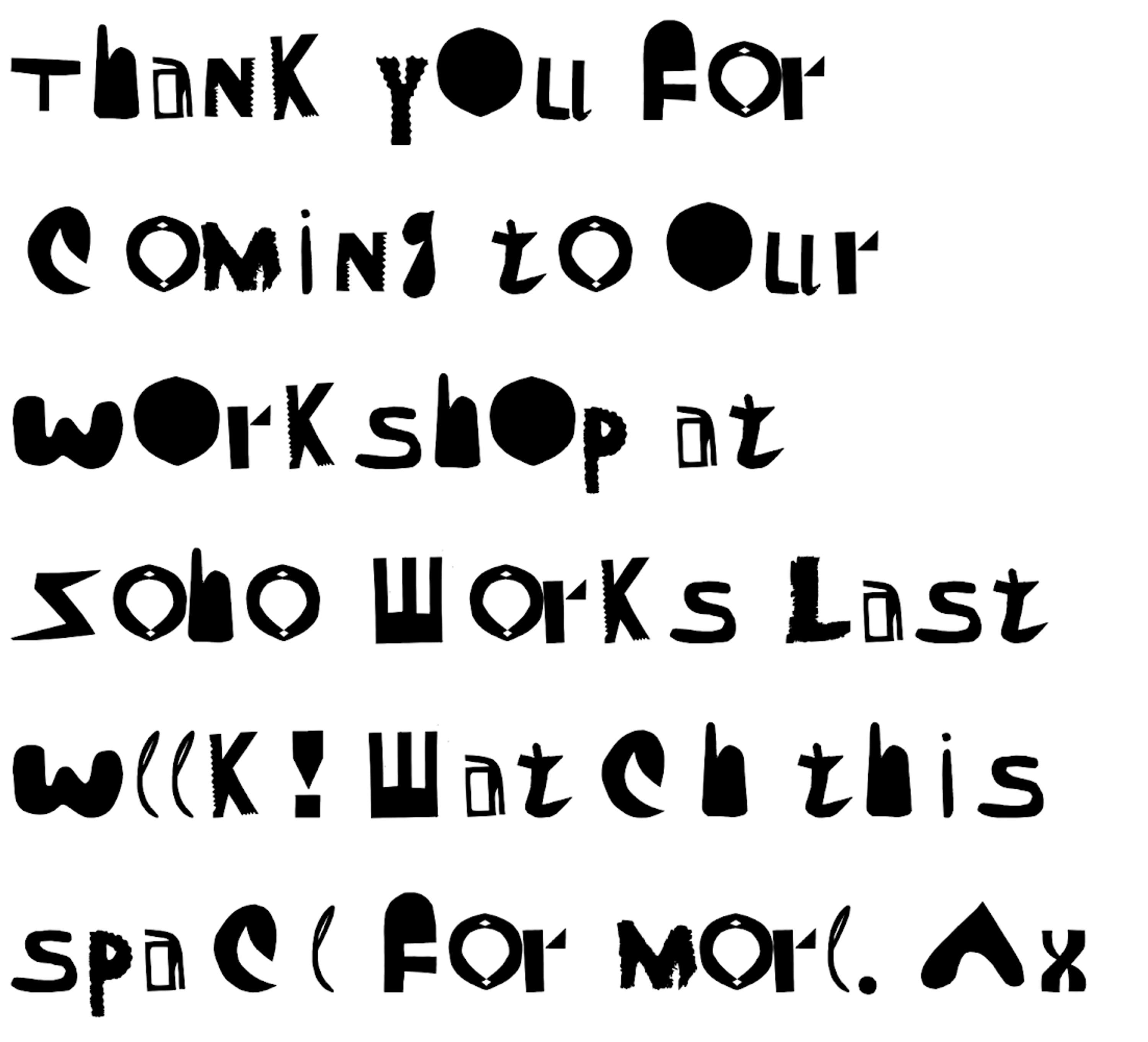 Free Font! by Alexandra Lunn