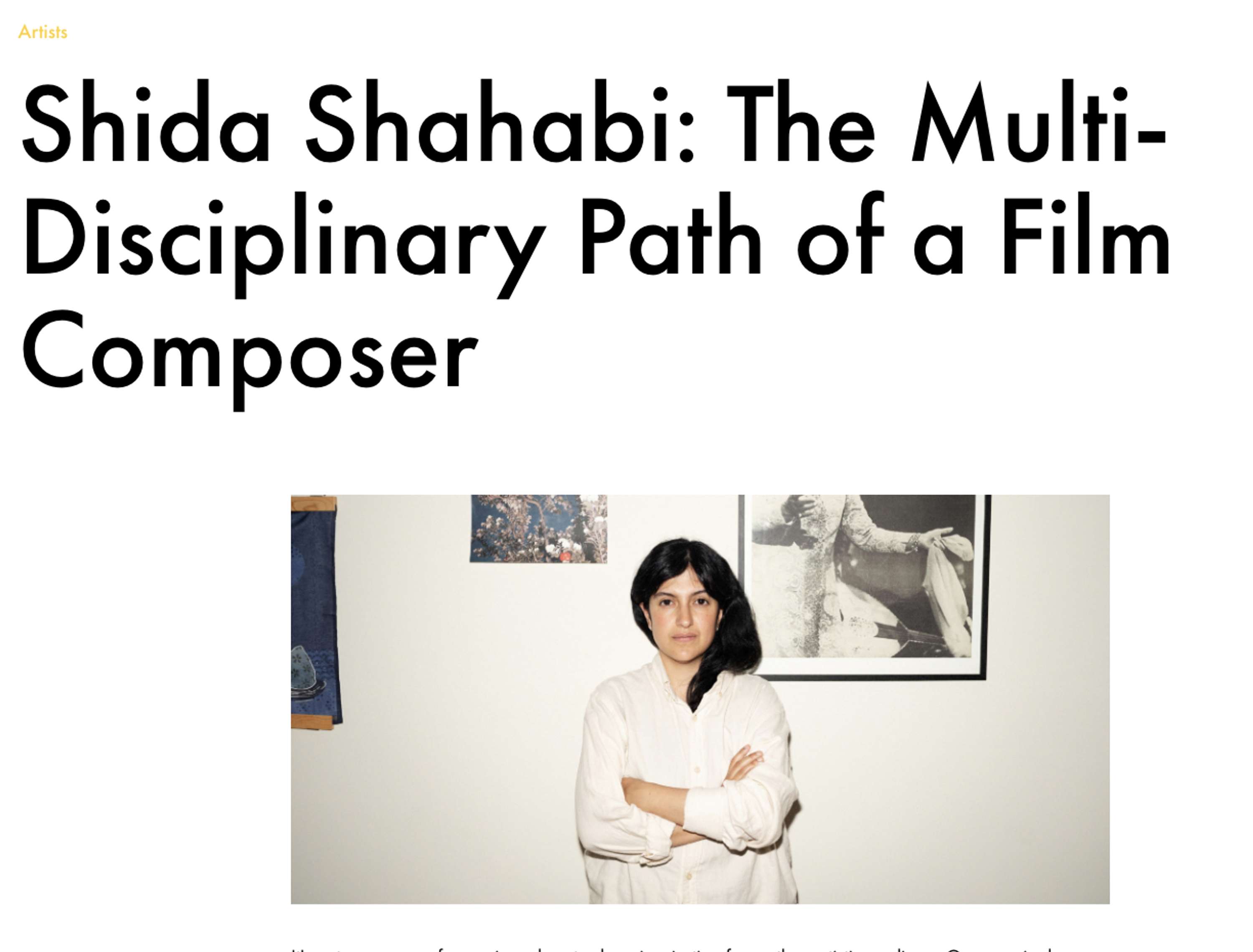 Ableton X Composer Mag: Shida Shahabi by Áine Devaney