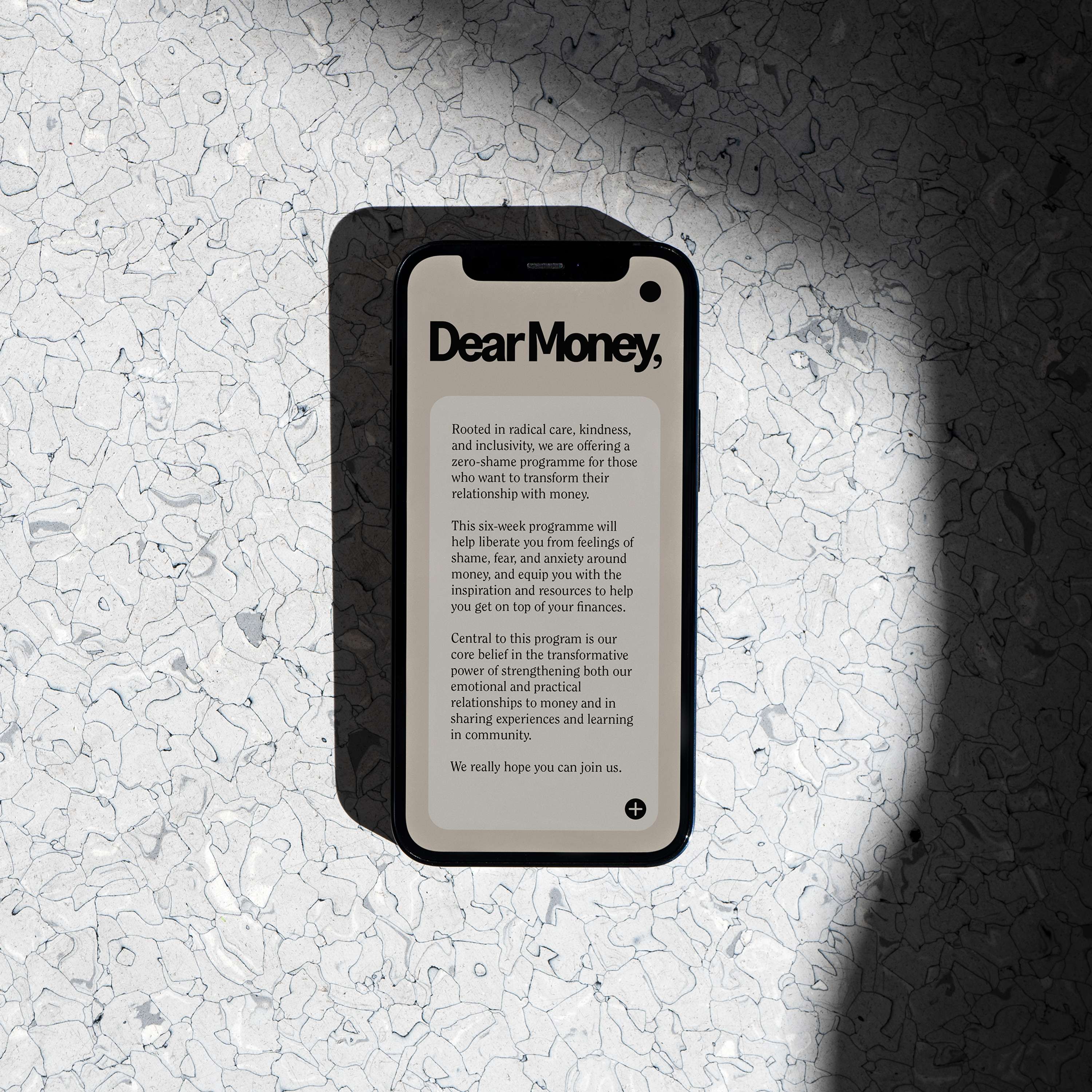 A name and visual identity for Dear Money by Studio Apm
