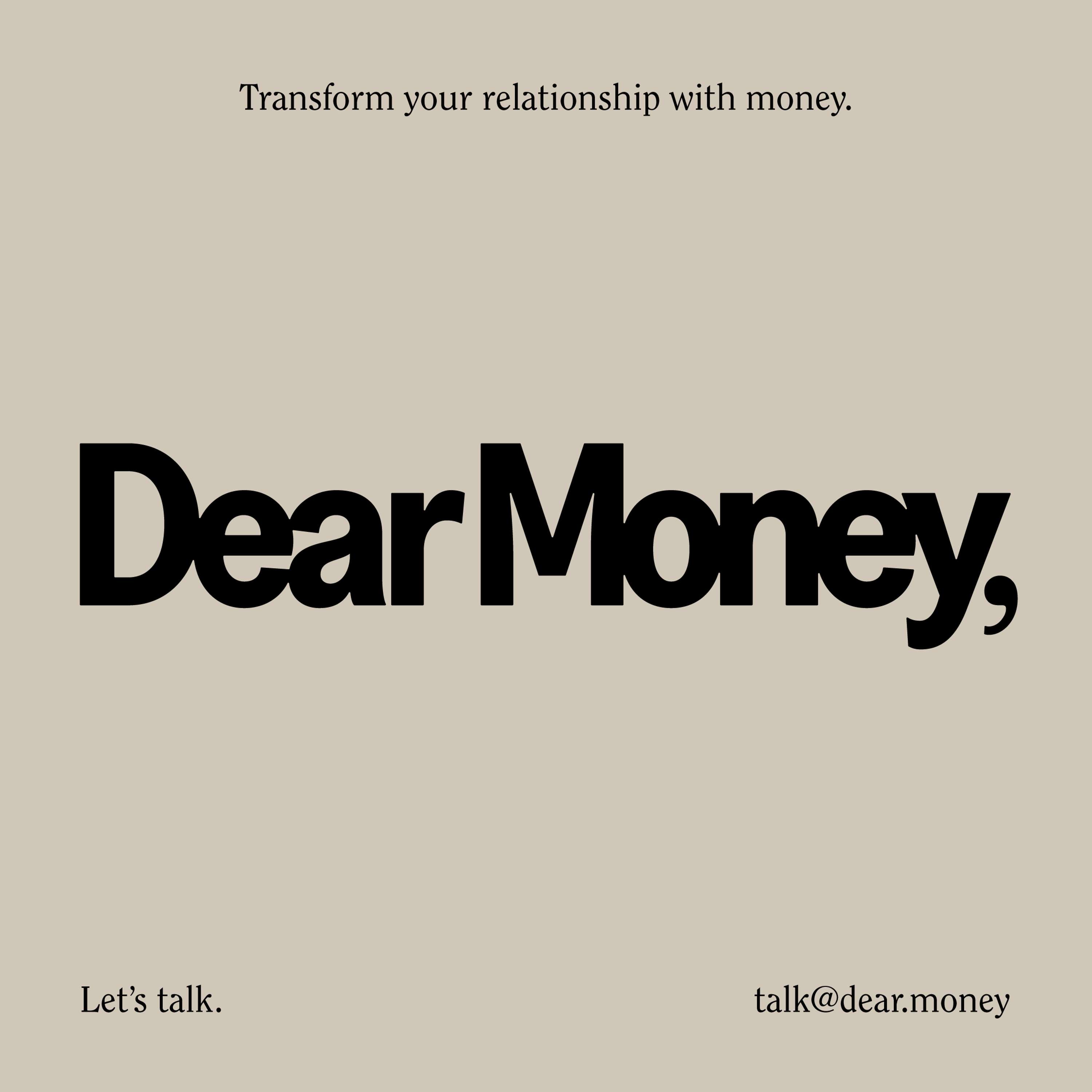 A name and visual identity for Dear Money by Studio Apm