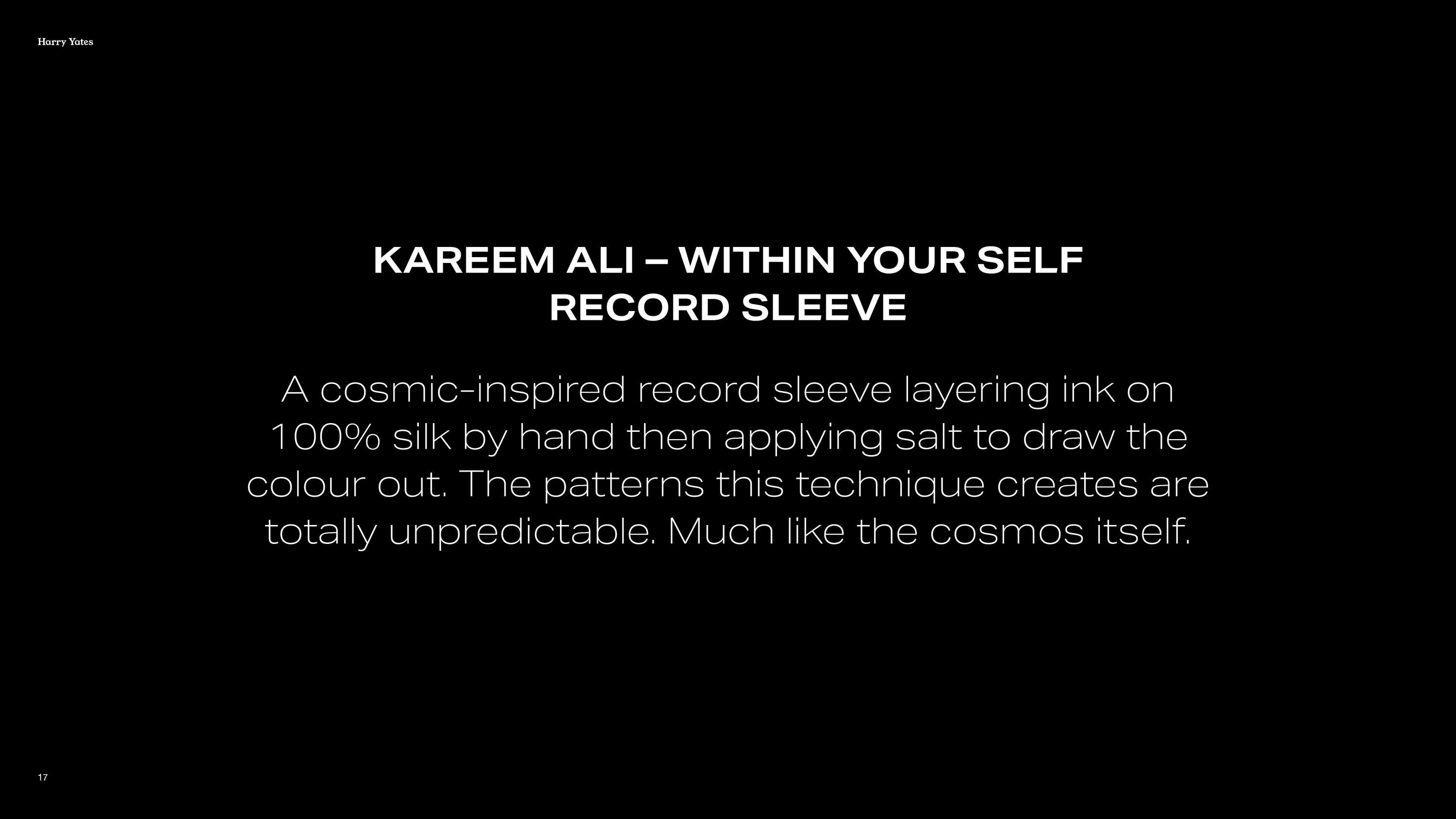 Kareem Ali-Record Sleeve Design by Harry Yates