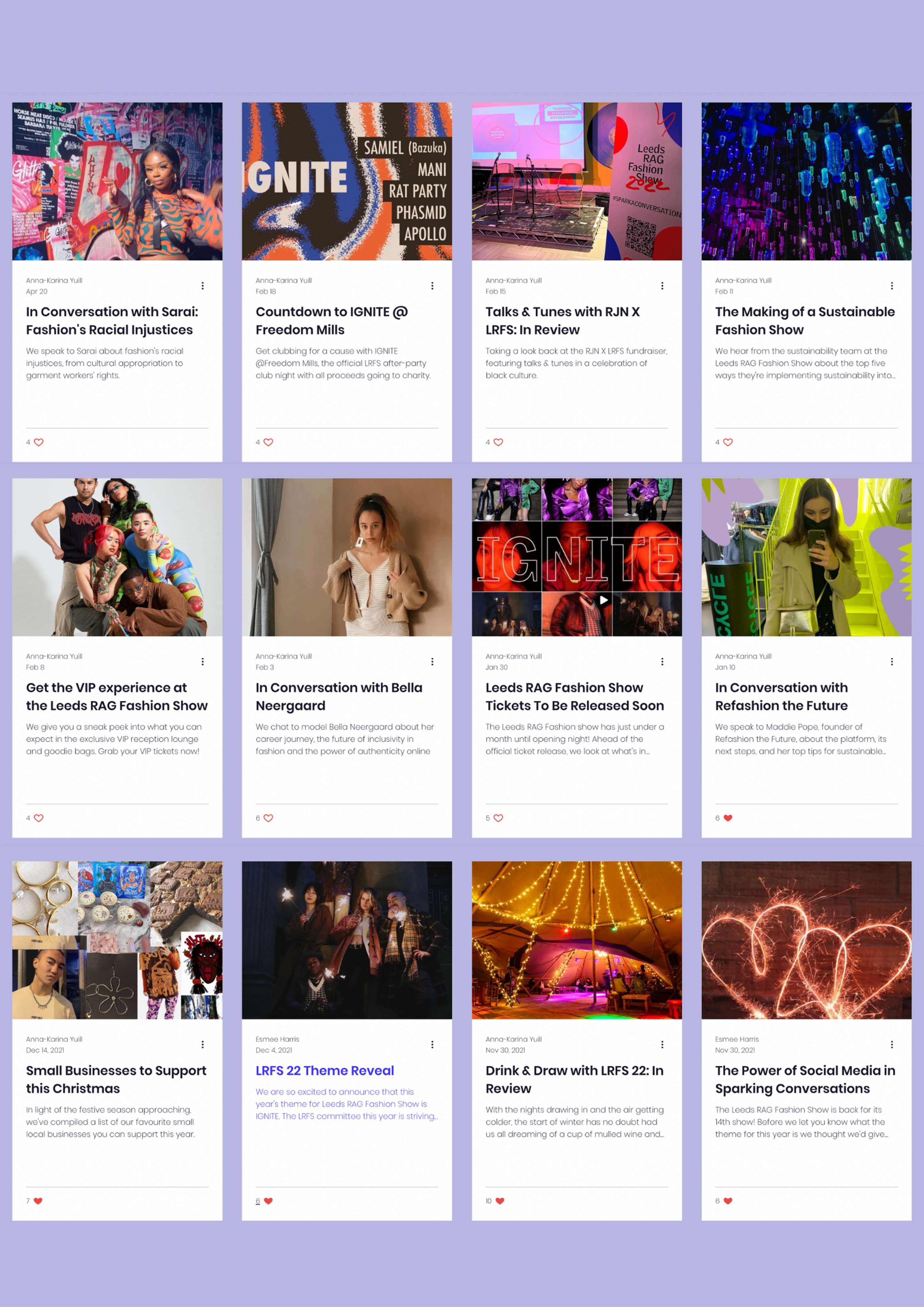 LRFS 2022 - Website and Blog by Anna-Karina Yuill