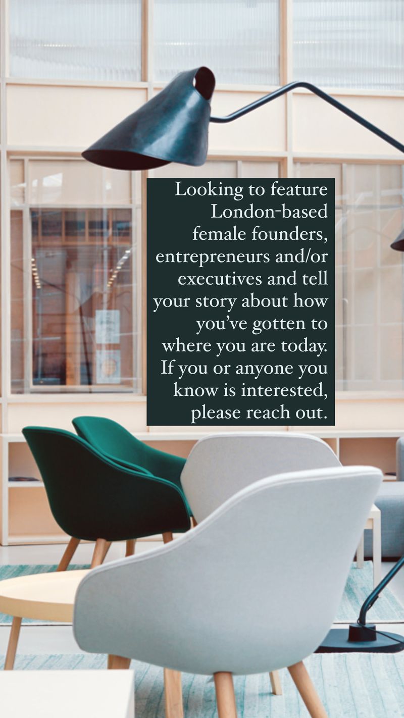 Seeking female founders and entrepreneurs to interview by Stephanie Perez