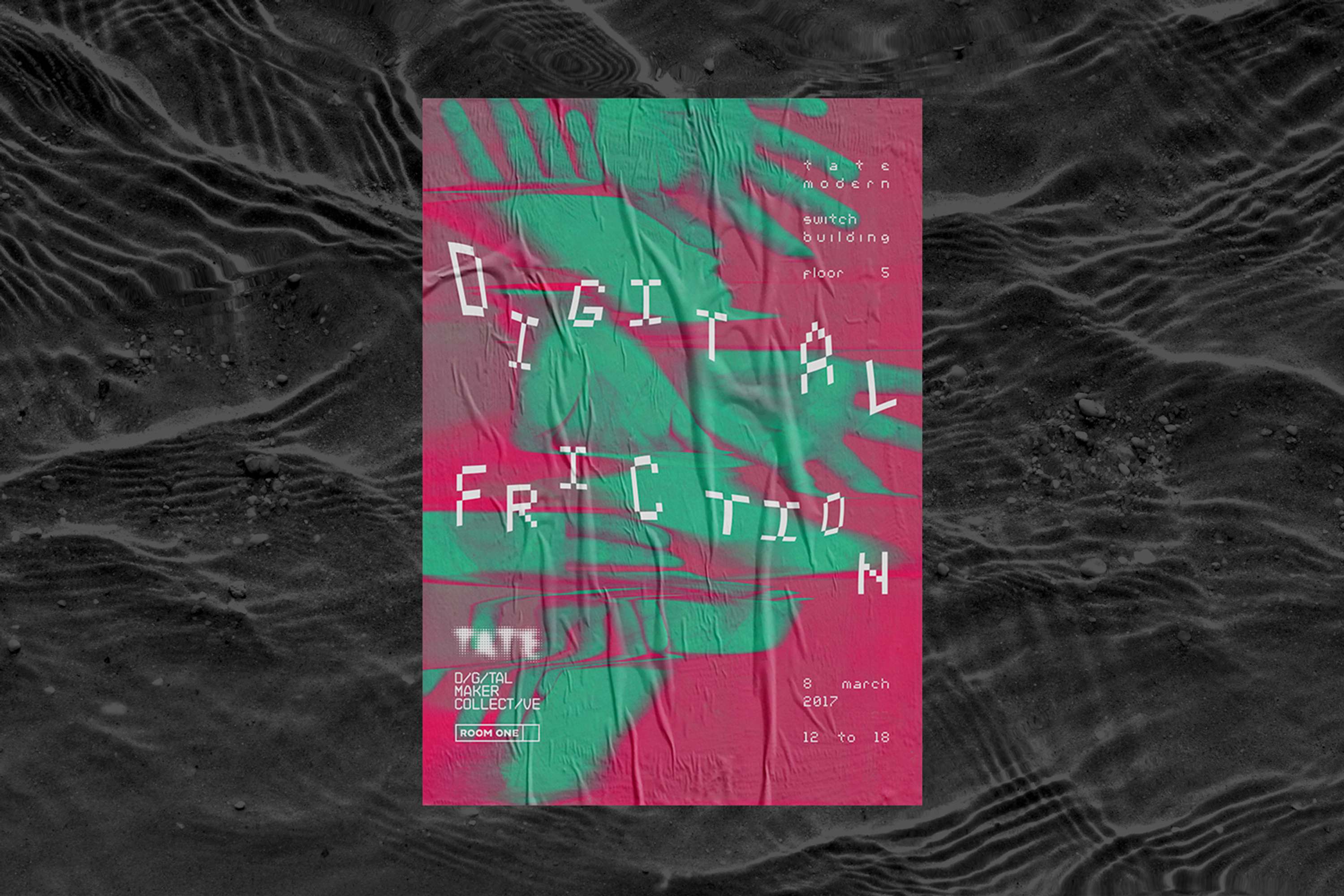 Digital Friction – Event campaign design for London’s renowned art gallery by Ana Beatriz Fernandes