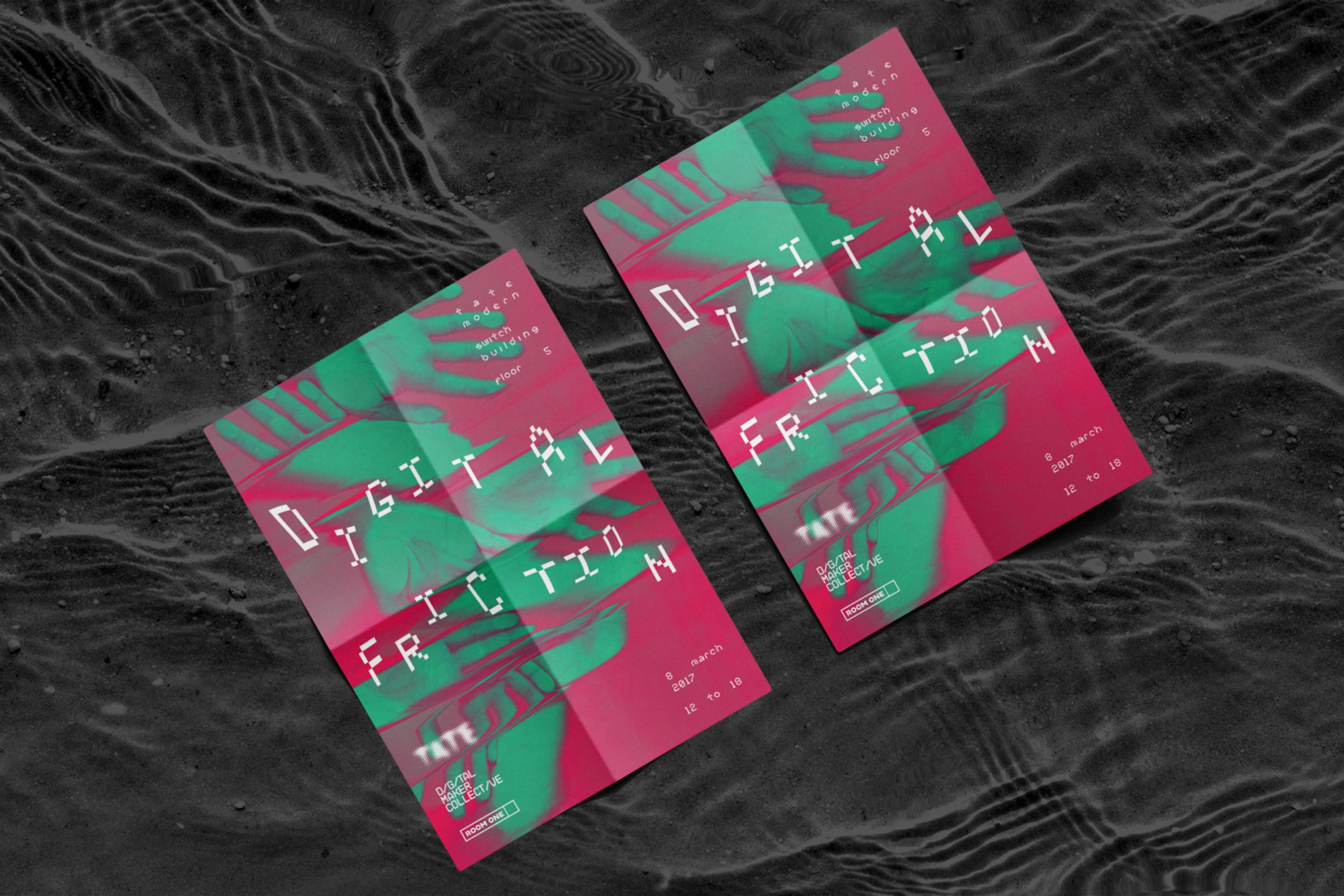 Digital Friction – Event campaign design for London’s renowned art gallery by Ana Beatriz Fernandes