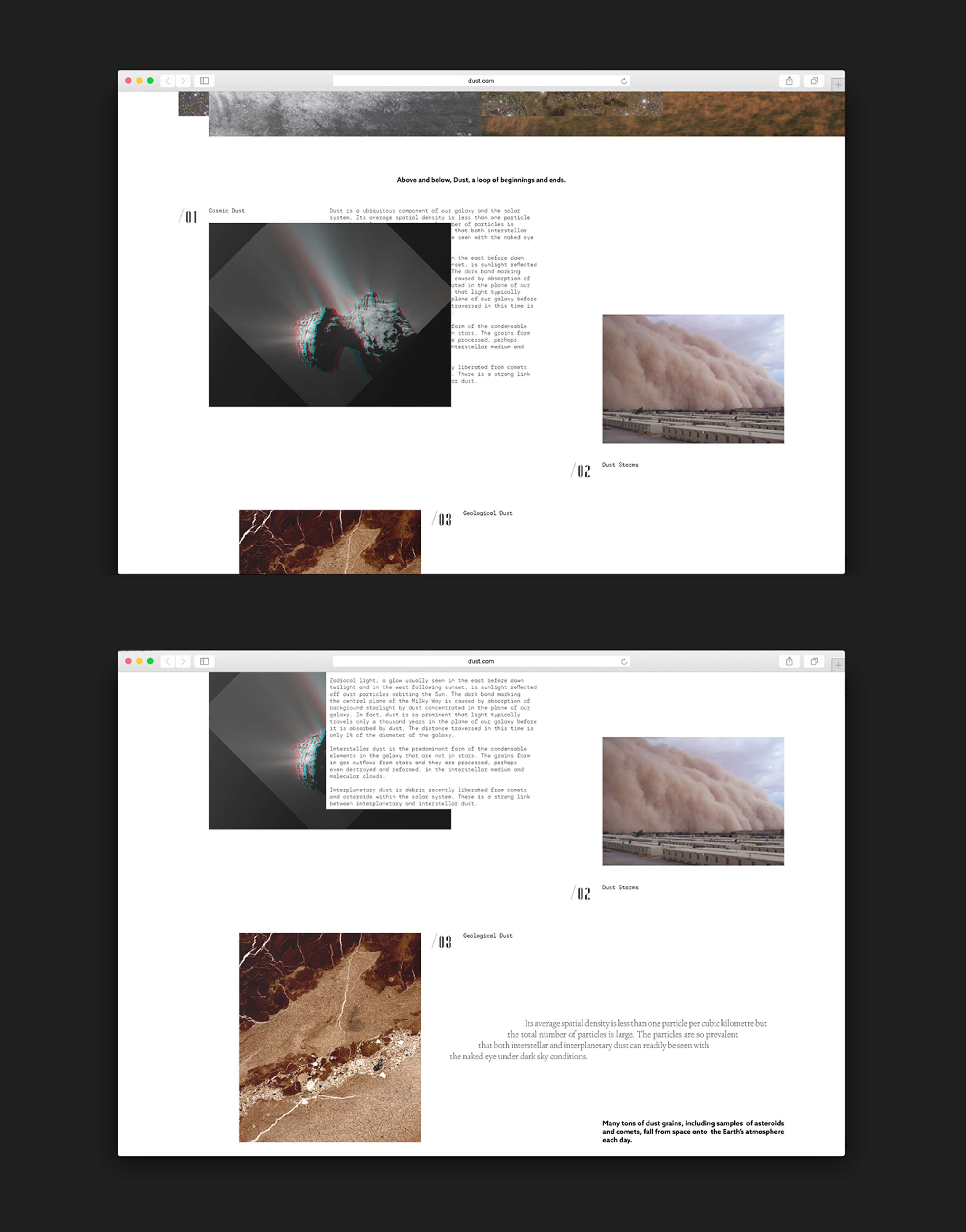 DUST: A loop of beginnings and ends by Voodoo Voodoo