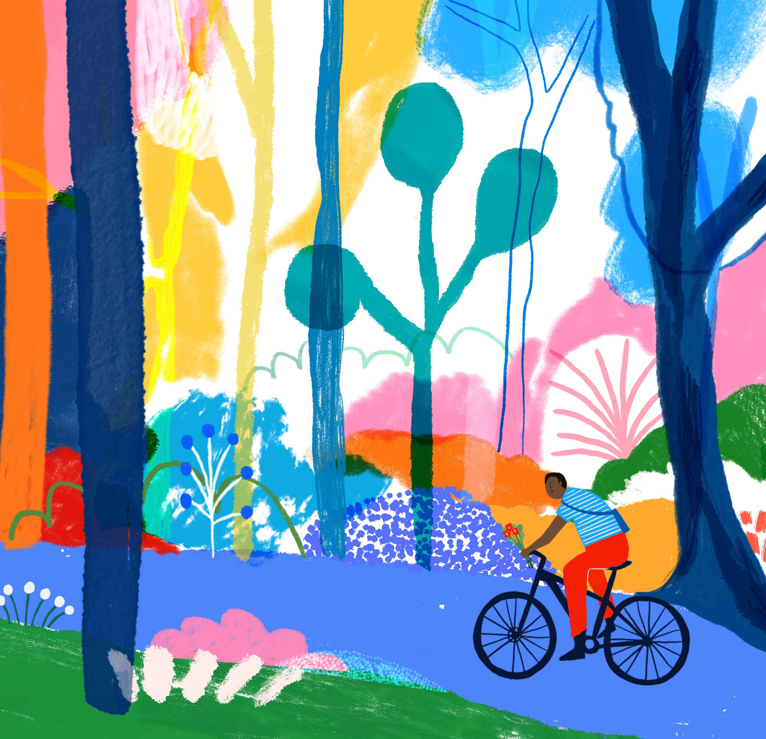 Cycling into Autumn by Fay Troote