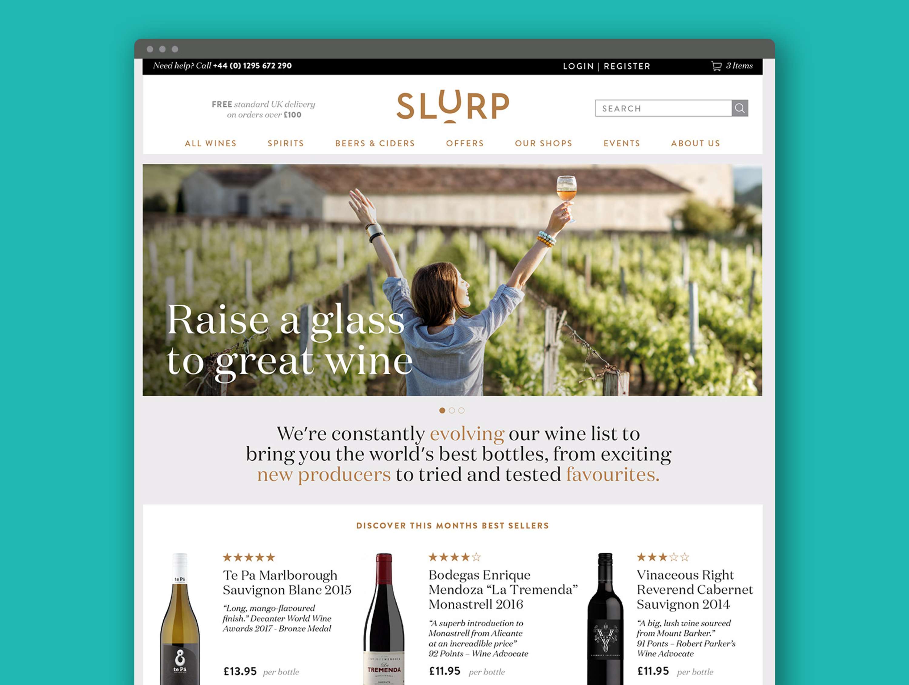 Slurp – Repositioning a leading wine merchants by Studio Noel