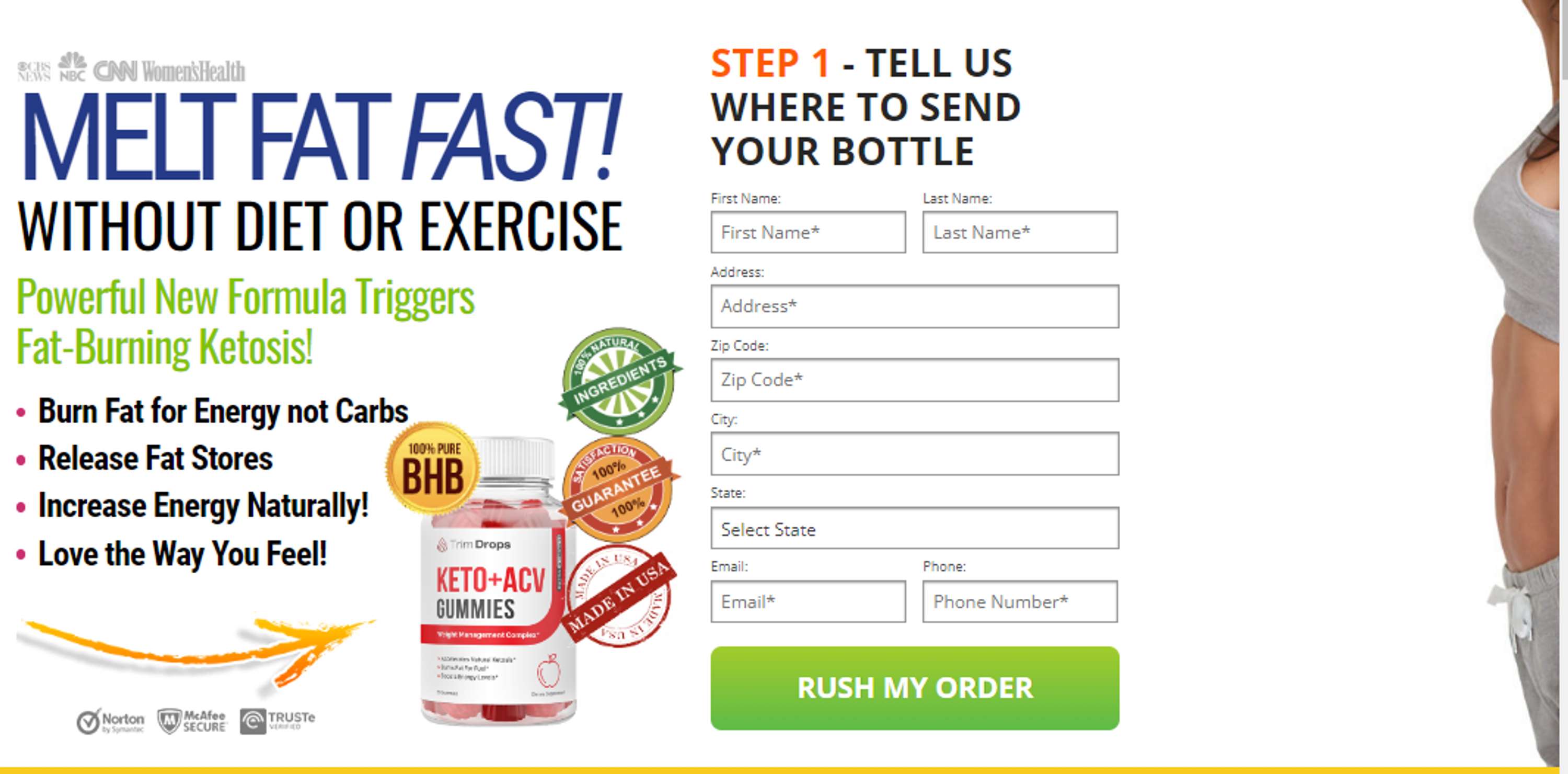 TrimDrops Keto + ACV Gummies Diet Formula - Never Be Obbesed, Just Slim & Healthy by Gorilla Flow