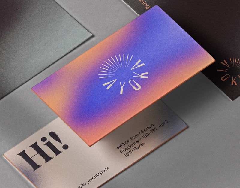 Ayoka Event Space Branding by Chris Kilchling