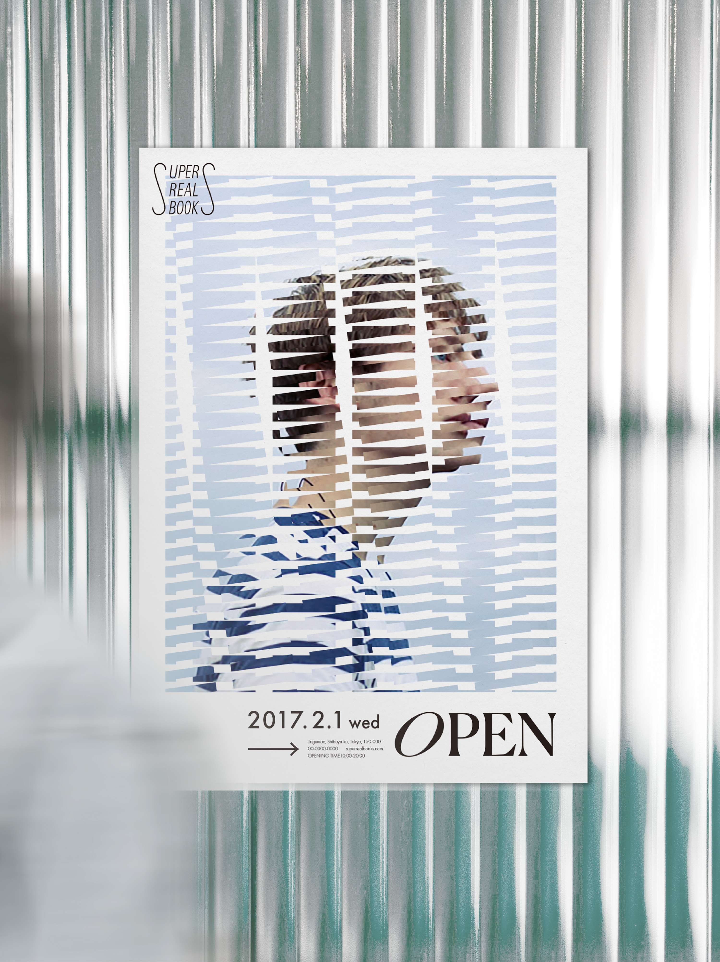 SUPER REAL BOOKS (Poster Design) by Moe Nakagawa