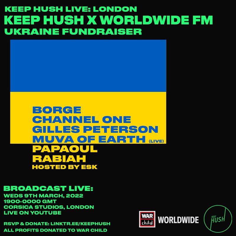 Keep Hush X WORLDWIDE FM by Rachel Conlon