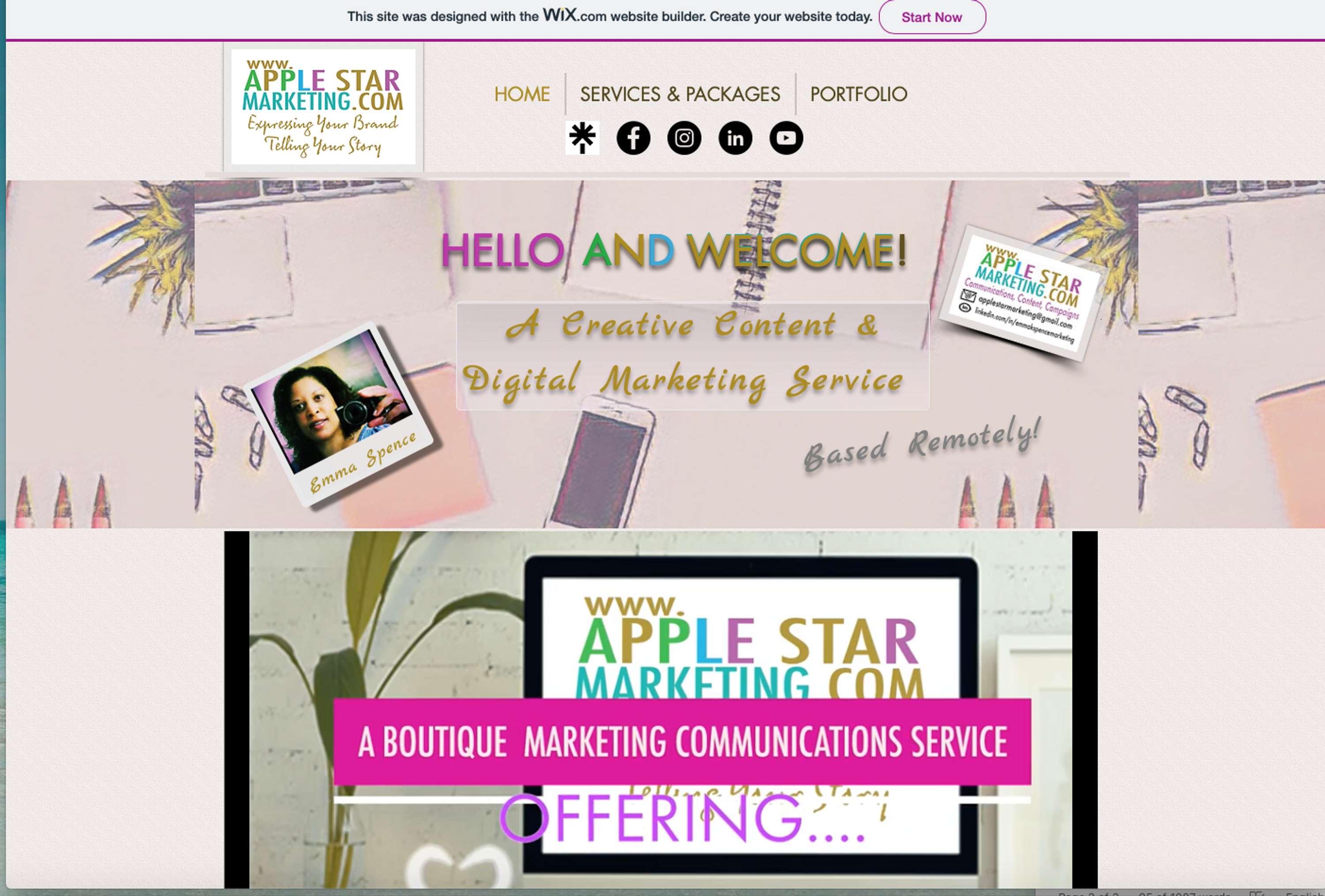 Emma Spence CMS Website Content Marketing Website Design by Emma Spence