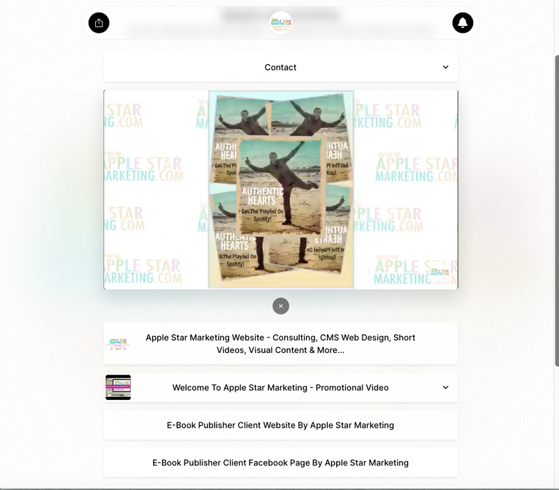 Link To Clients Work, Websites and Social Media - Via Linktree by Emma Spence