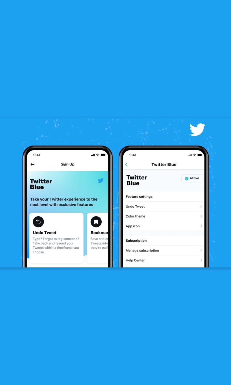 Twitter Blue by Mai Elamin