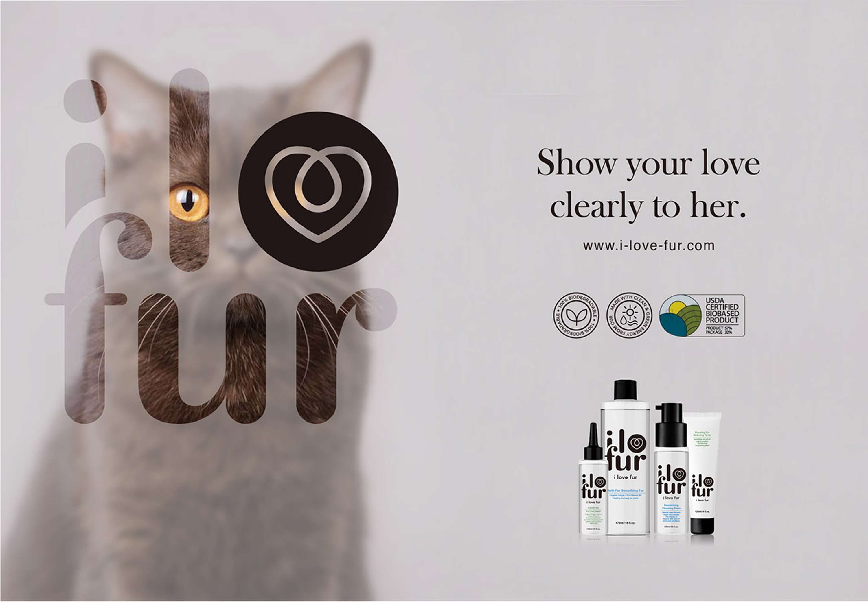 Visual Strategy & VI design for pet brand Ilofur by Yichun Yao