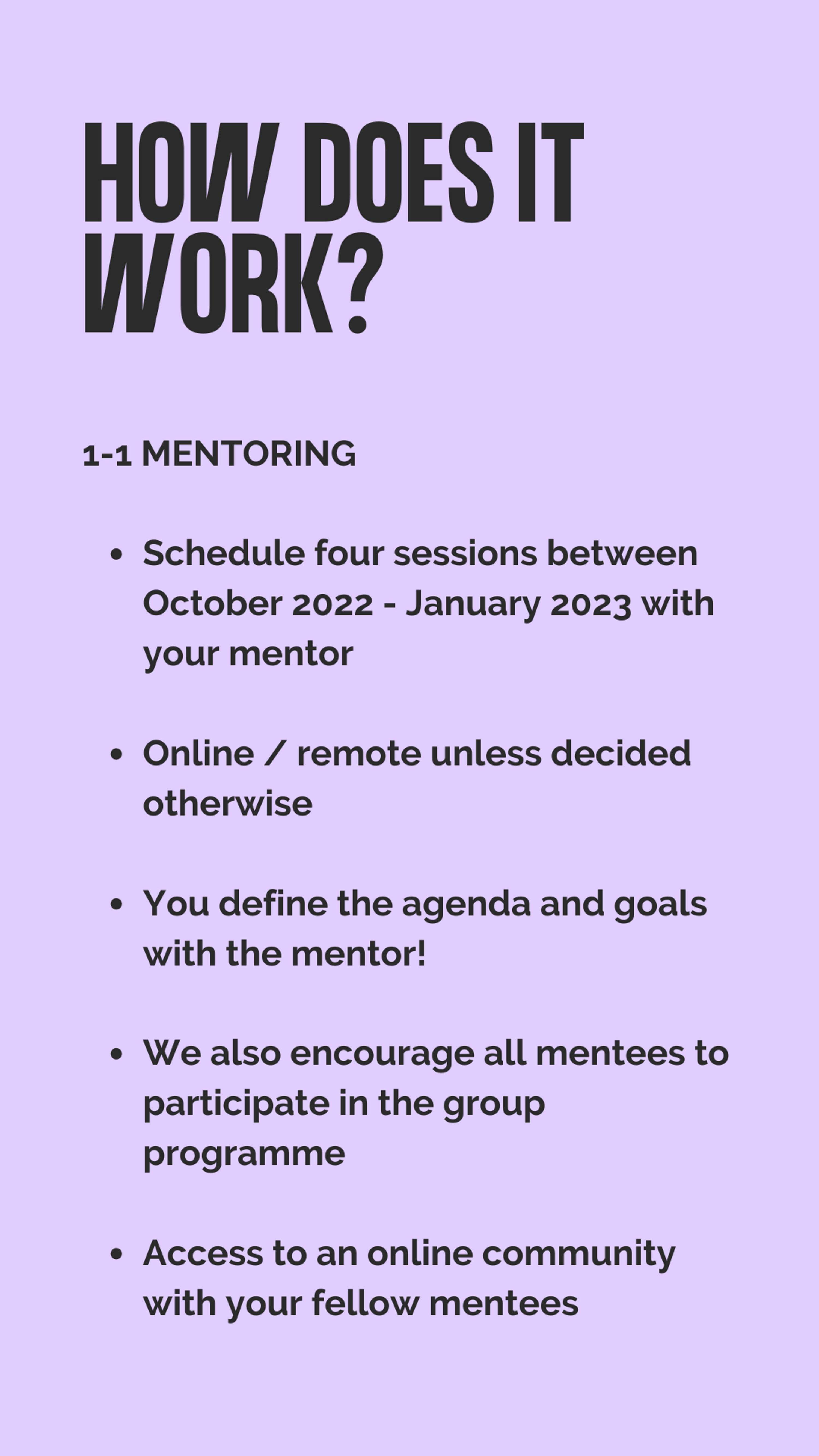 The 2022 Mentoring Programme by I Like Networking