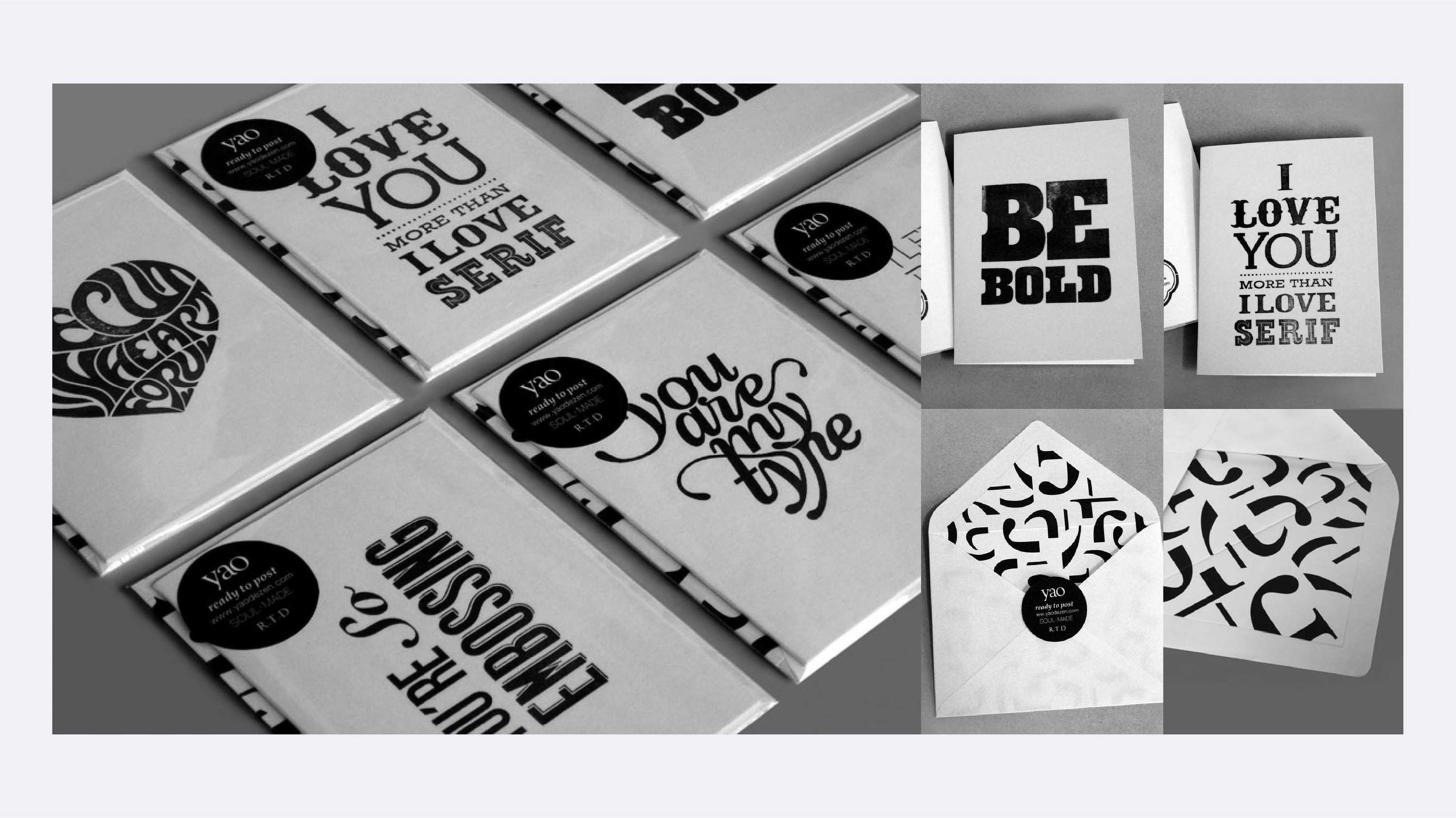Visual concept & design for brand 'Yao' by Yichun Yao