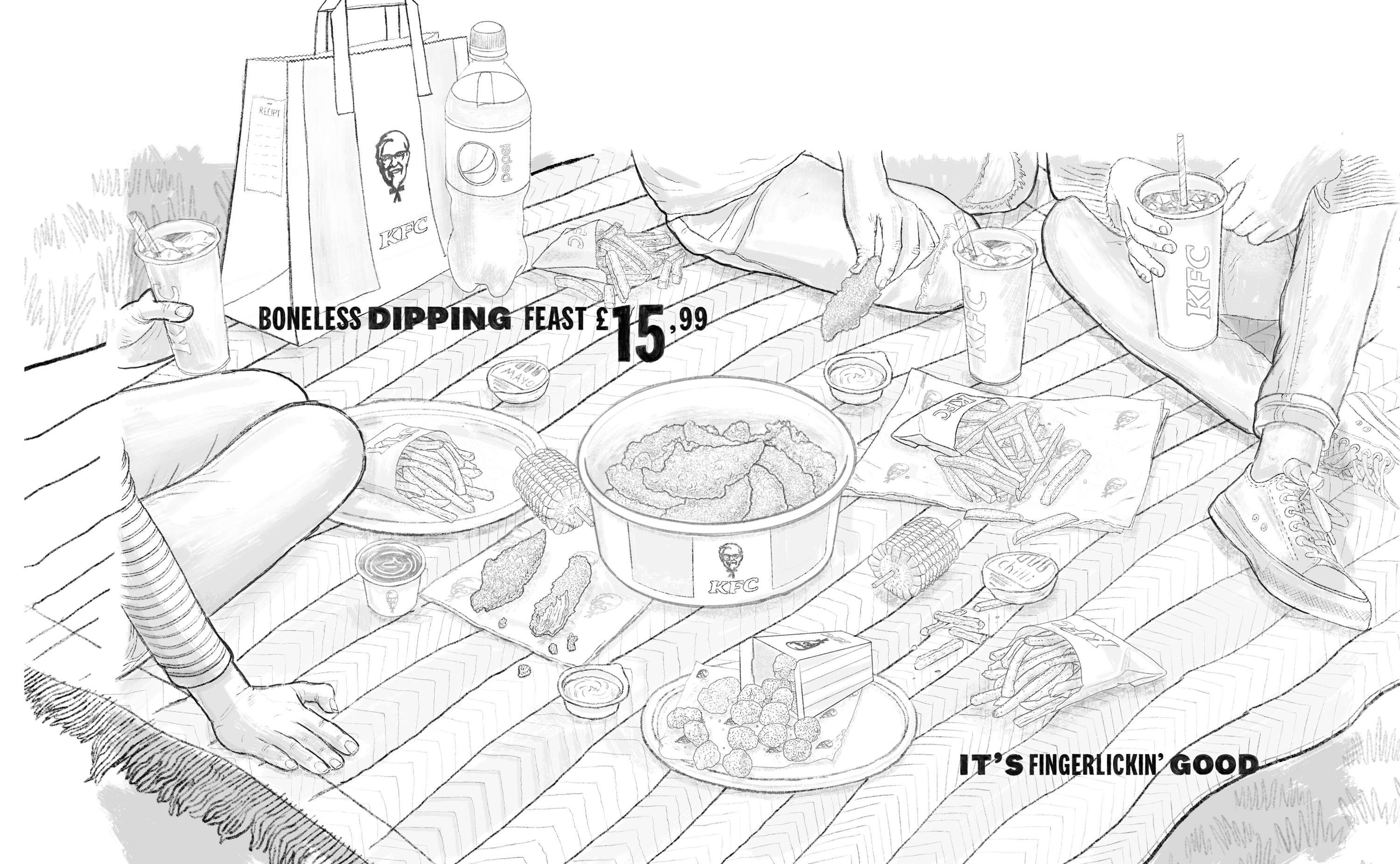 KFC out of home Mockups by Raafaye Ali