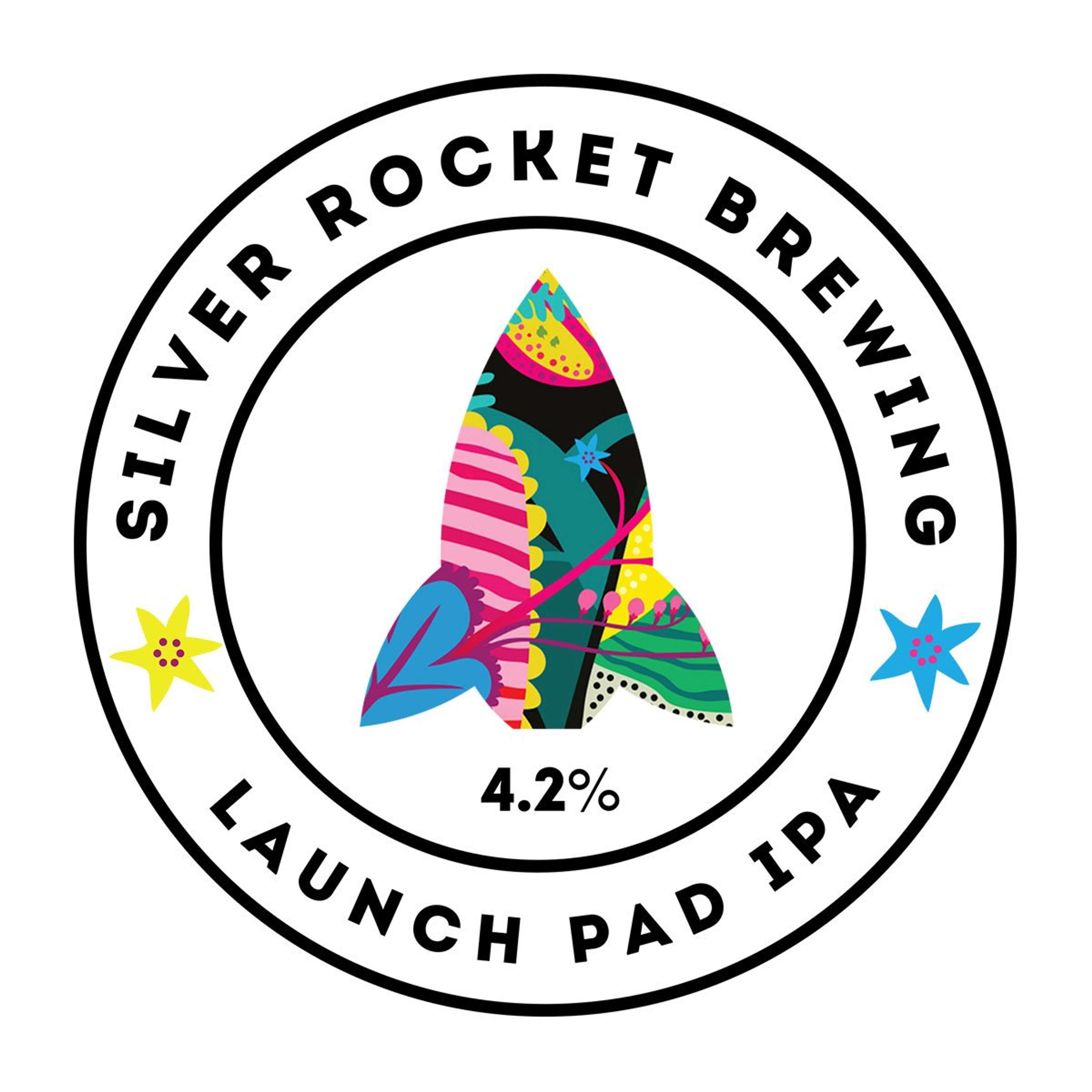 SILVER ROCKET BREWING - LOGO & LABEL DESIGN by Mia Underwood