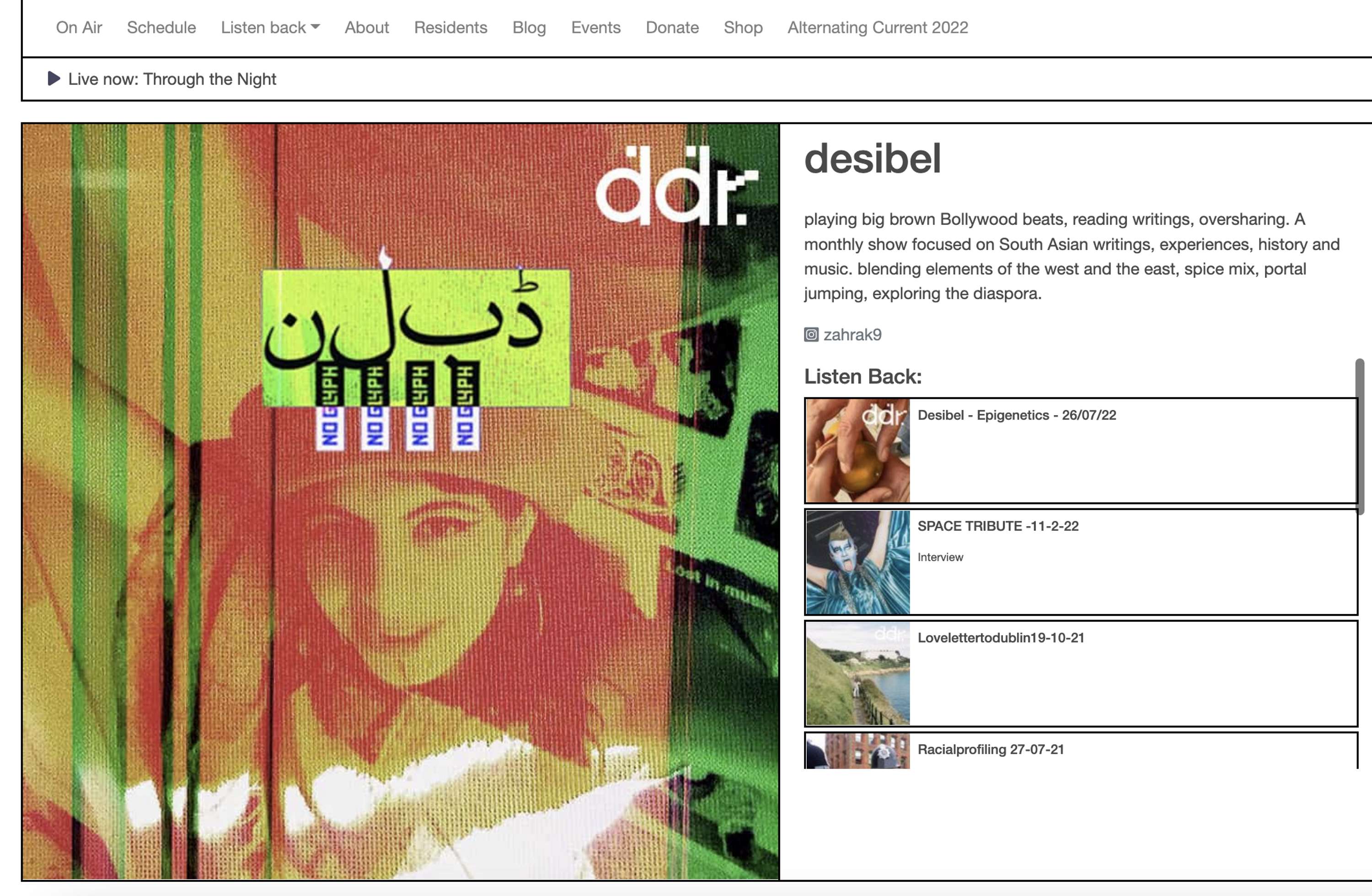 DDR Residency by Zahra Khan