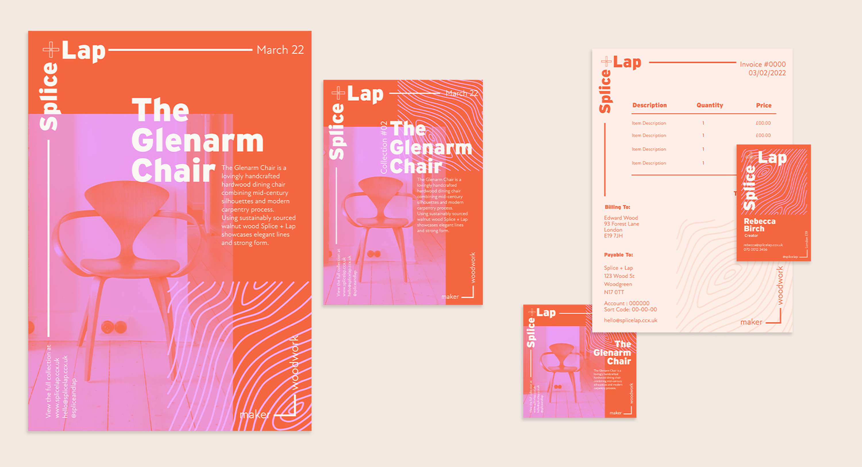 Splice + Lap Branding by Jessica Mallalieu
