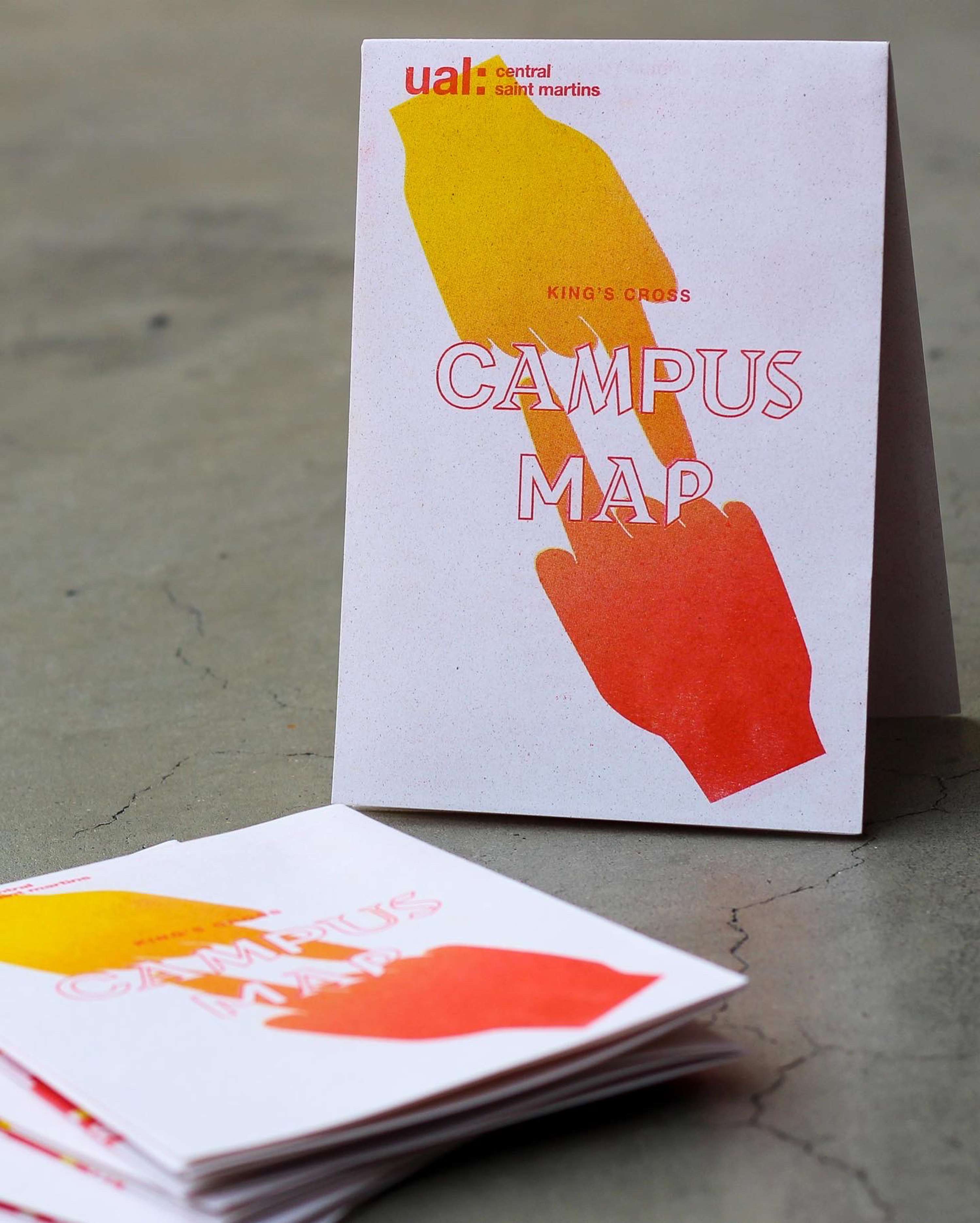 Sustainable map and wayfinding for Central Saint Martins by Weronika Szklarek