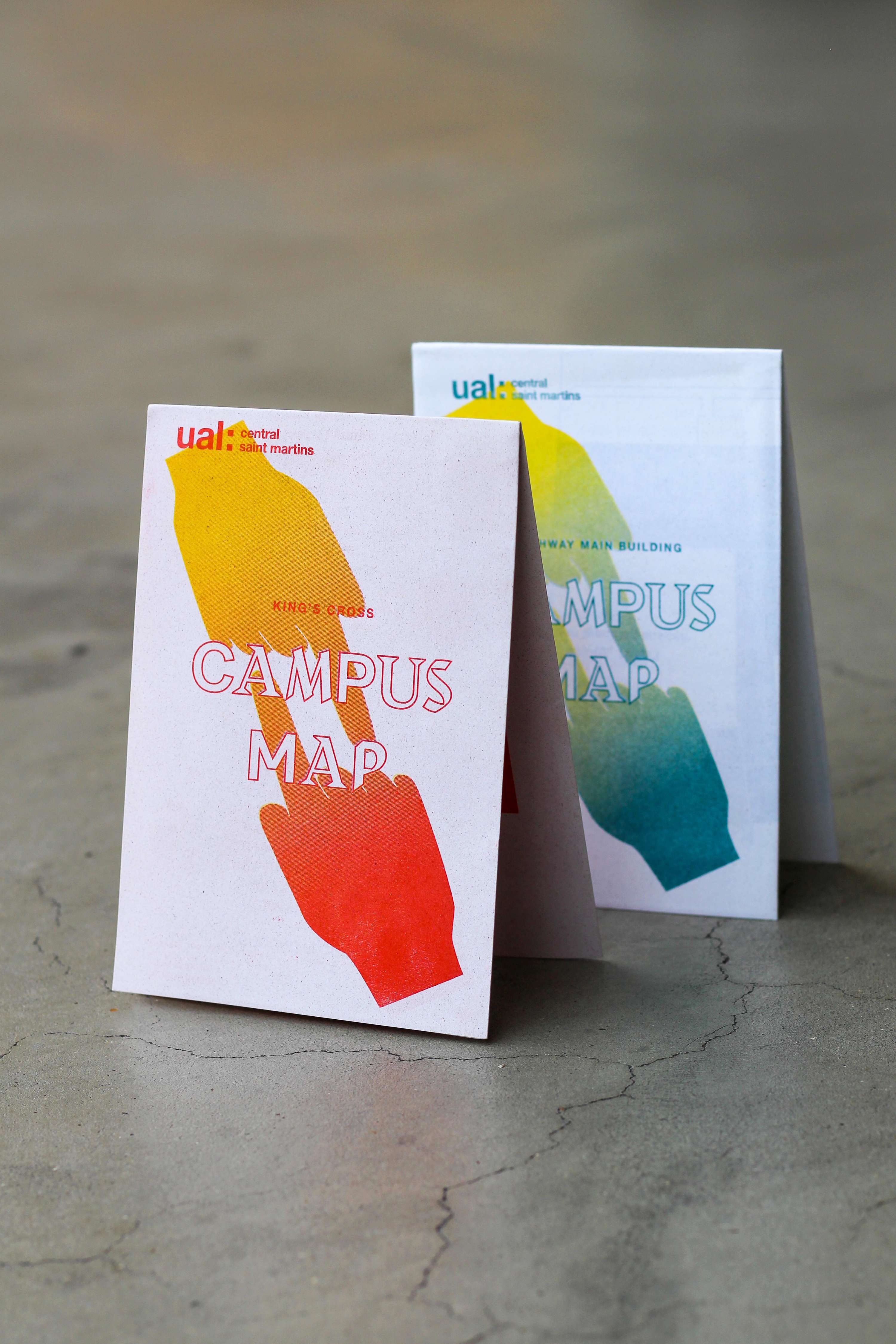 Sustainable map and wayfinding for Central Saint Martins by Weronika Szklarek
