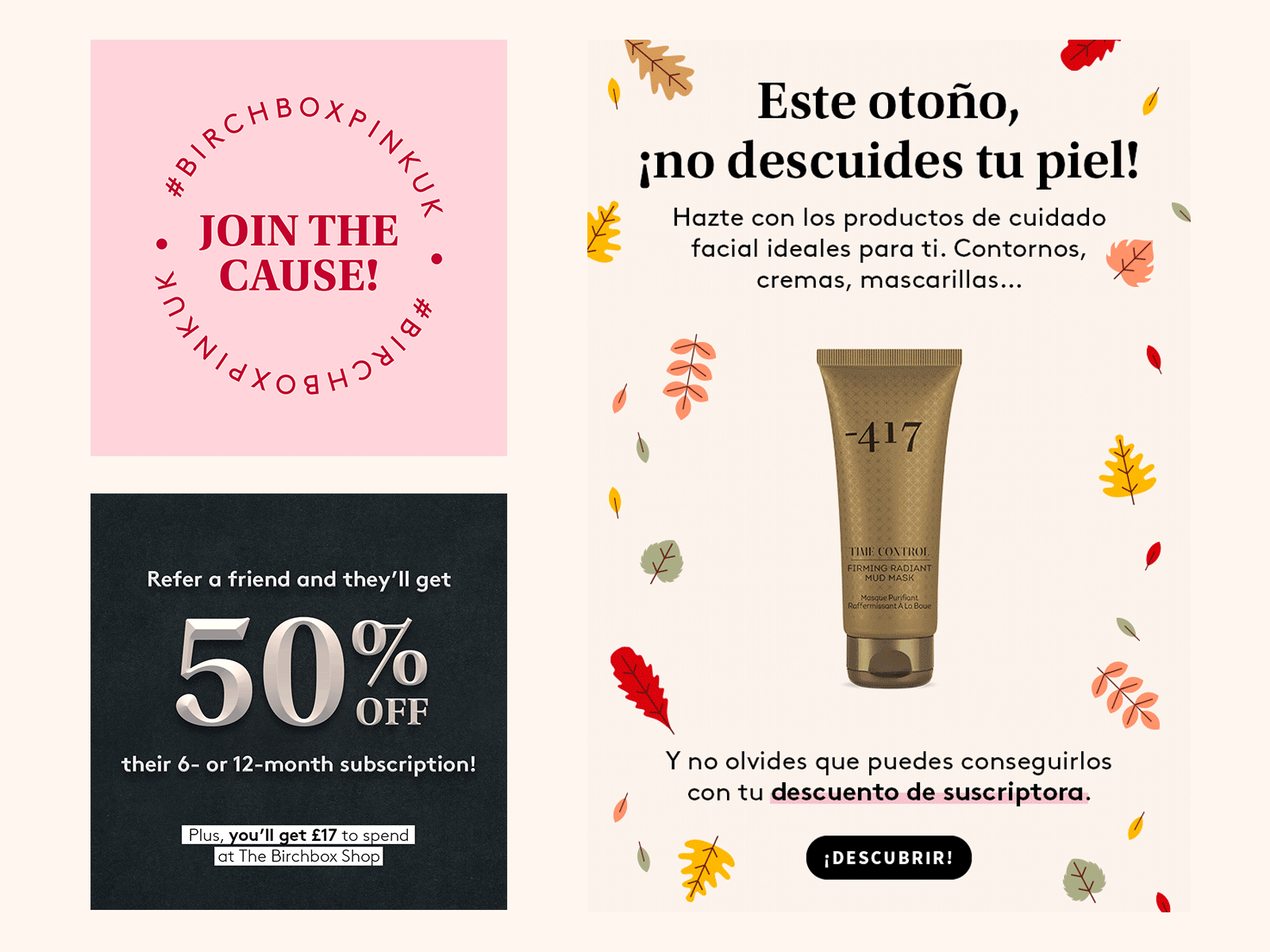 Birchbox - Newsletter Design by Santa Vinklere