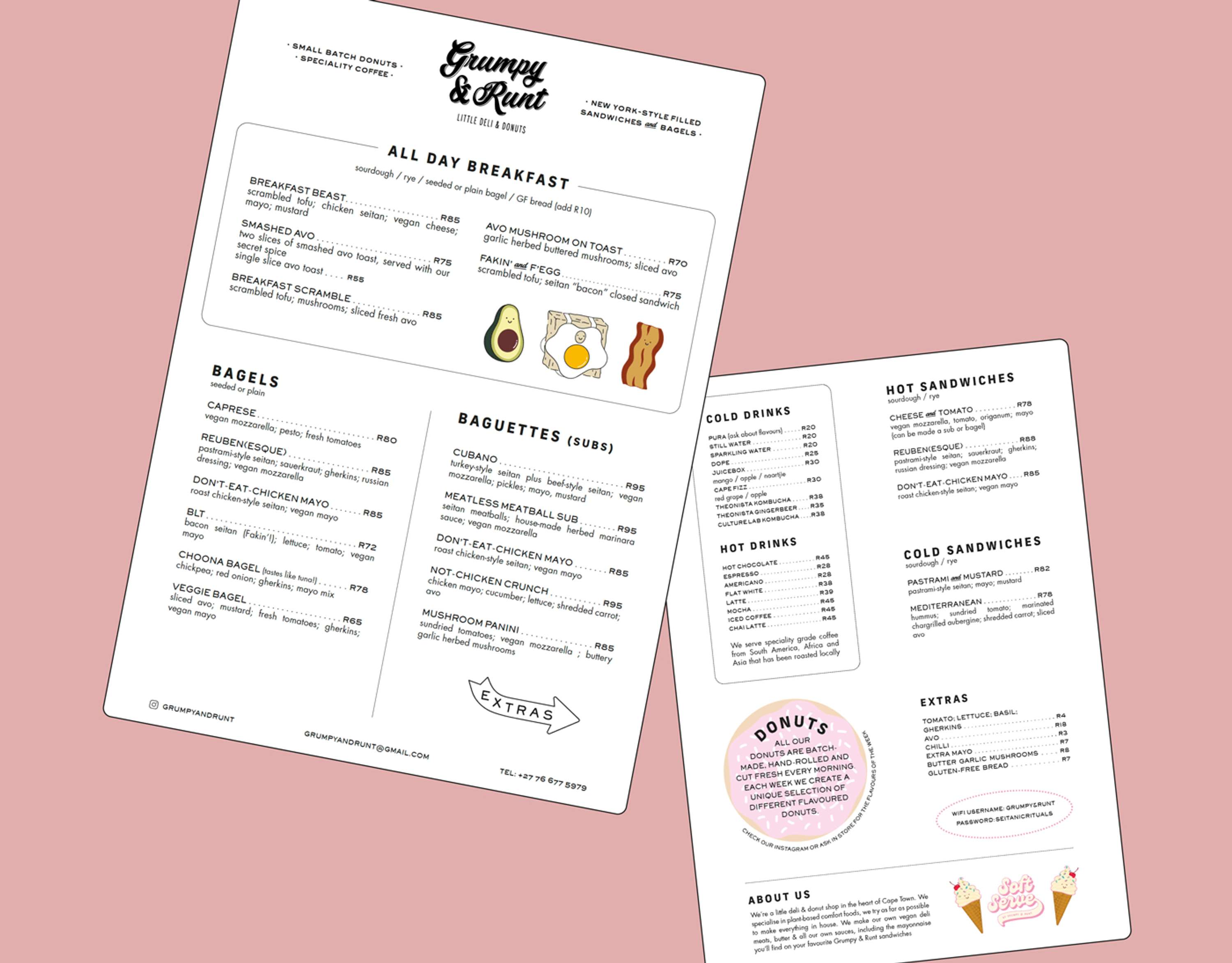 Grumpy & Runt Merchandise and Graphics by Stacey Pallister