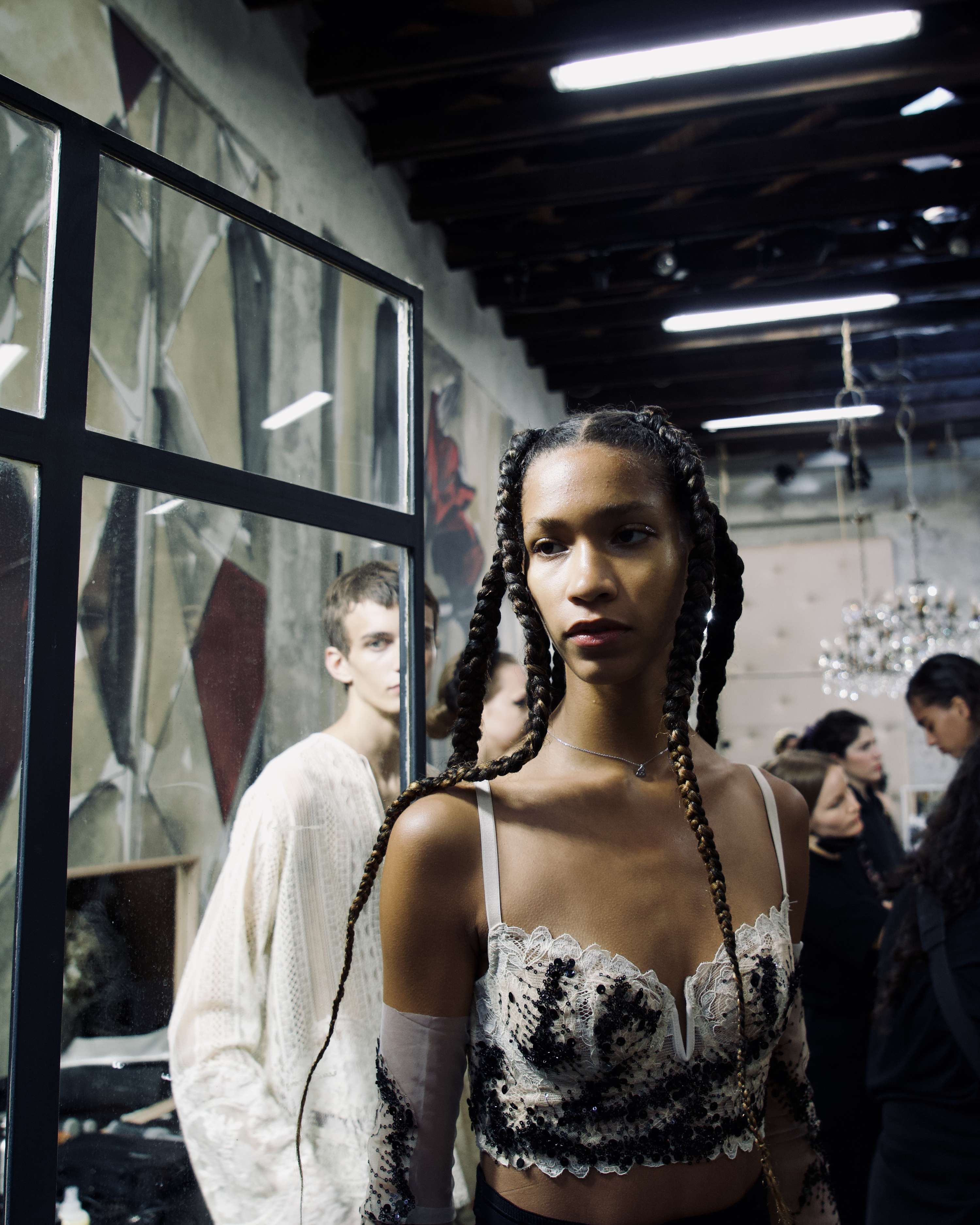 Backstage at Antonio Marras SS23 by Josh Upton