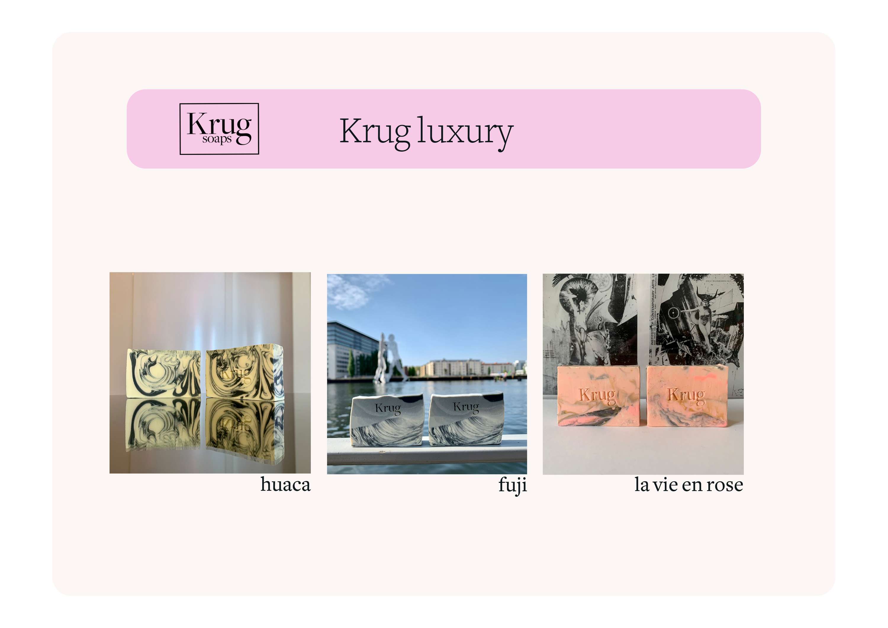 Krug soaps Berlin - www.krugsoaps.com by Dalida Kibir