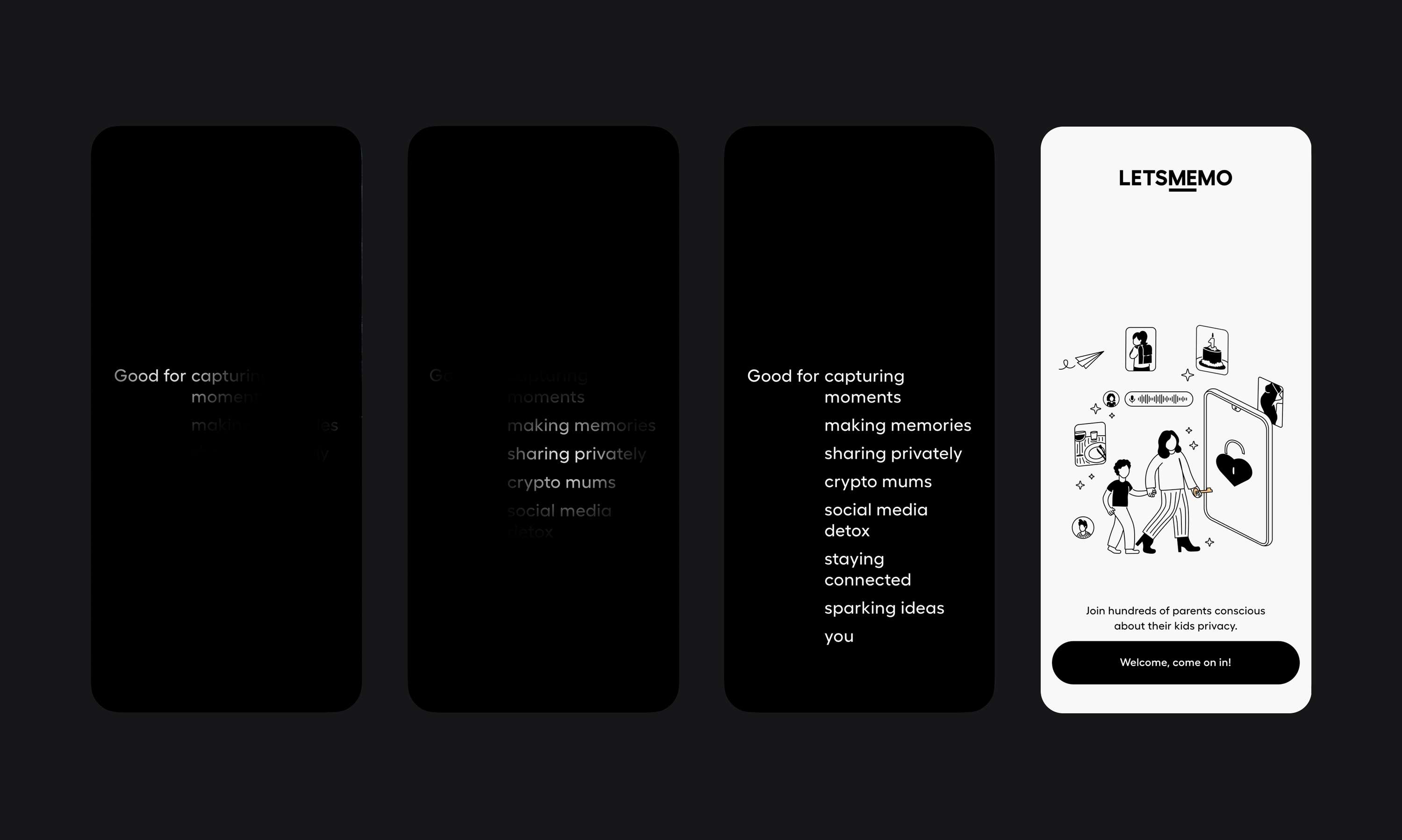 LETSMEMO – mobile app launch & redesign by Marcelina Stempak