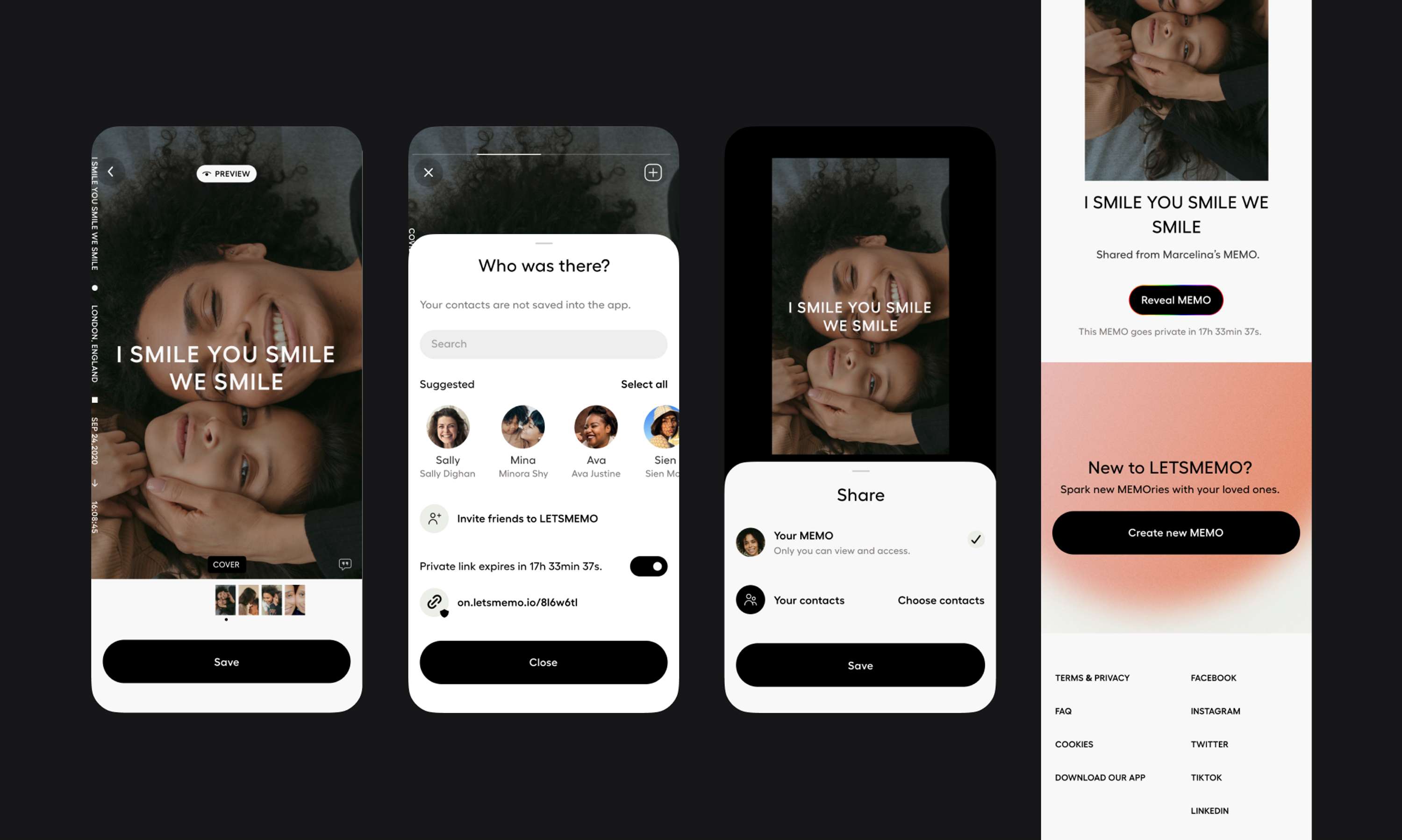LETSMEMO – mobile app launch & redesign by Marcelina Stempak