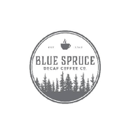 Blue Spruce Decaf Coffee Co. logo