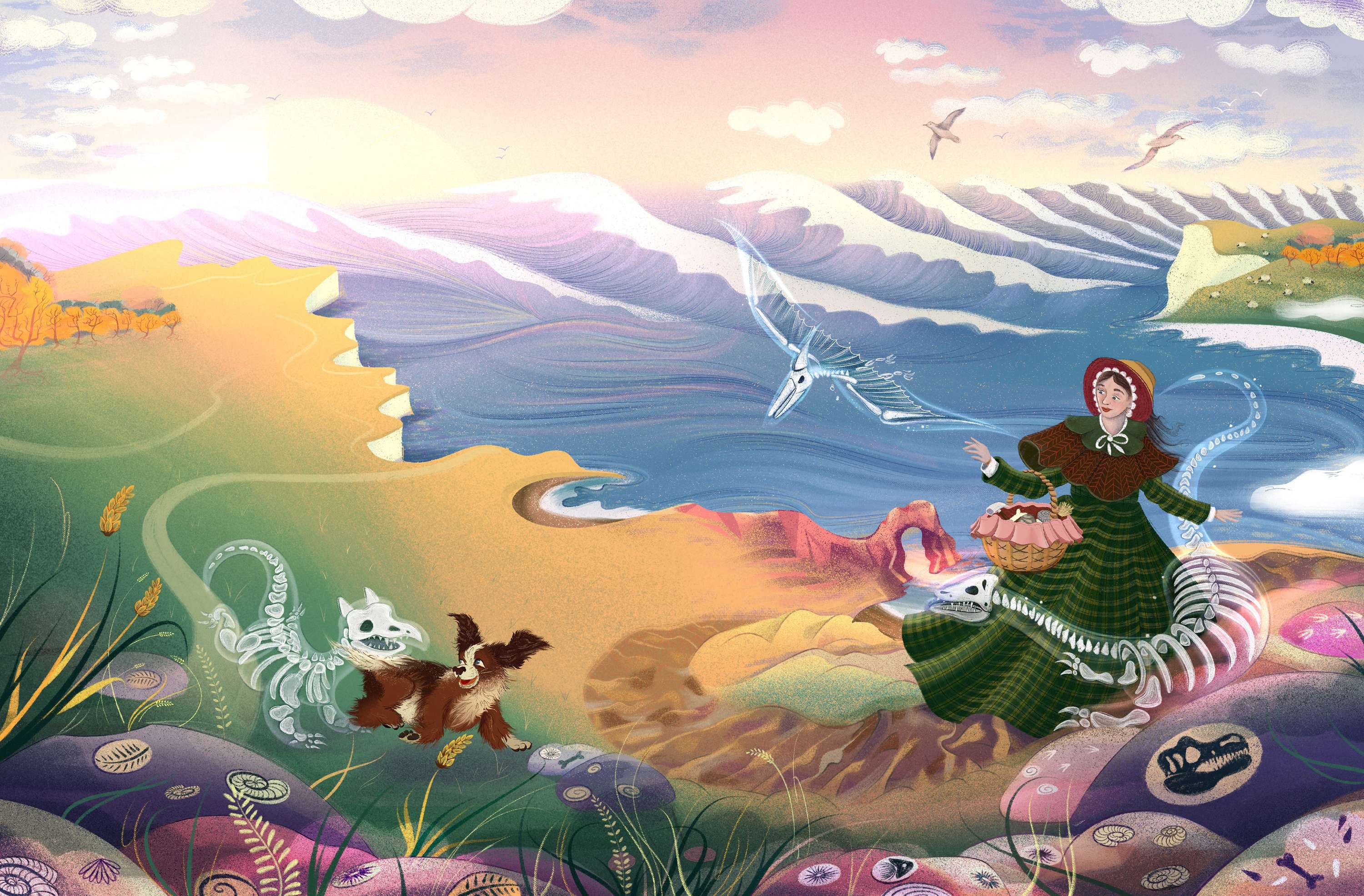 Mary Anning on the Jurassic Coast by Kimberley Laura Walker