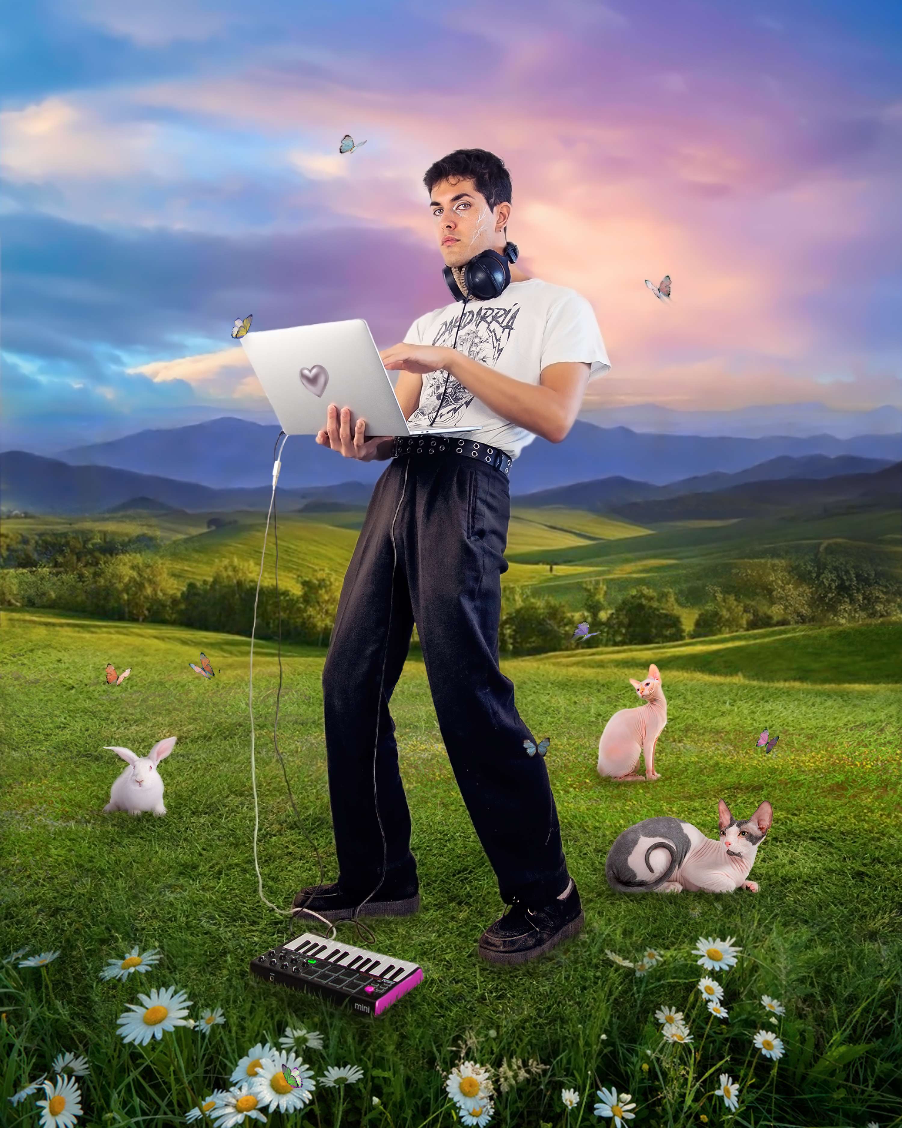 Self-portrait on Countryside by Chema Iglesias