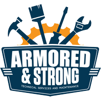 Armored and Strong logo