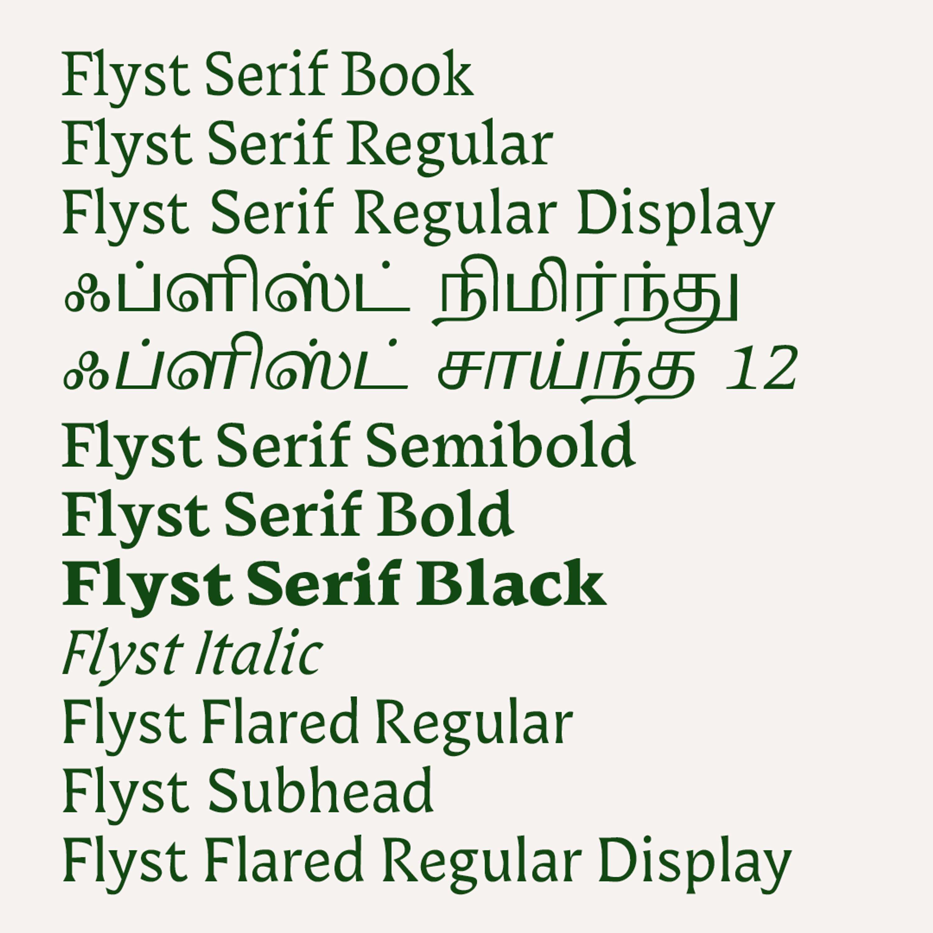 Flyst Typeface by Sophia Tai