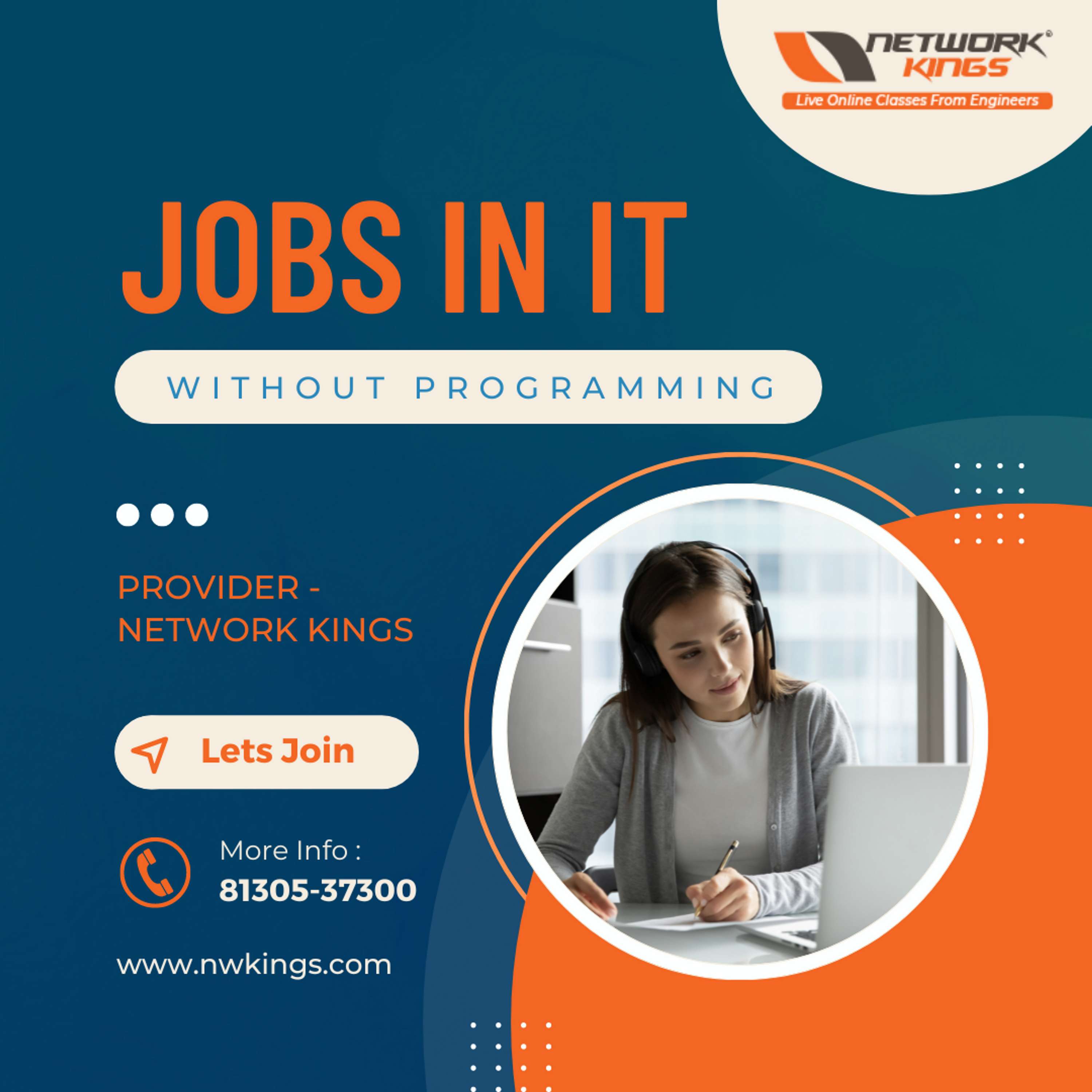Best jobs in IT without programming skills in India by Network kings