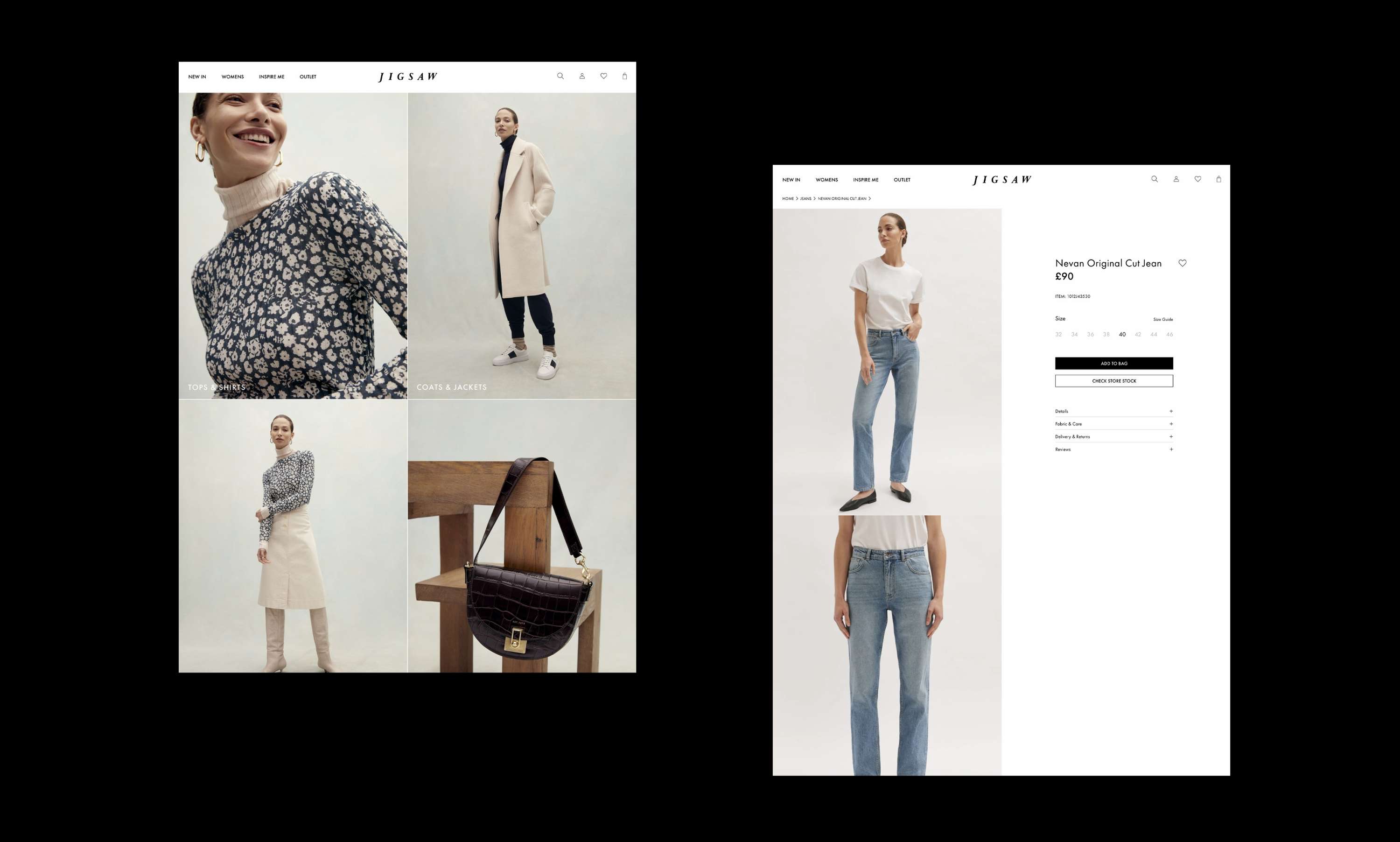 JIGSAW — Website Re-design (UI) by Fiona Barnes