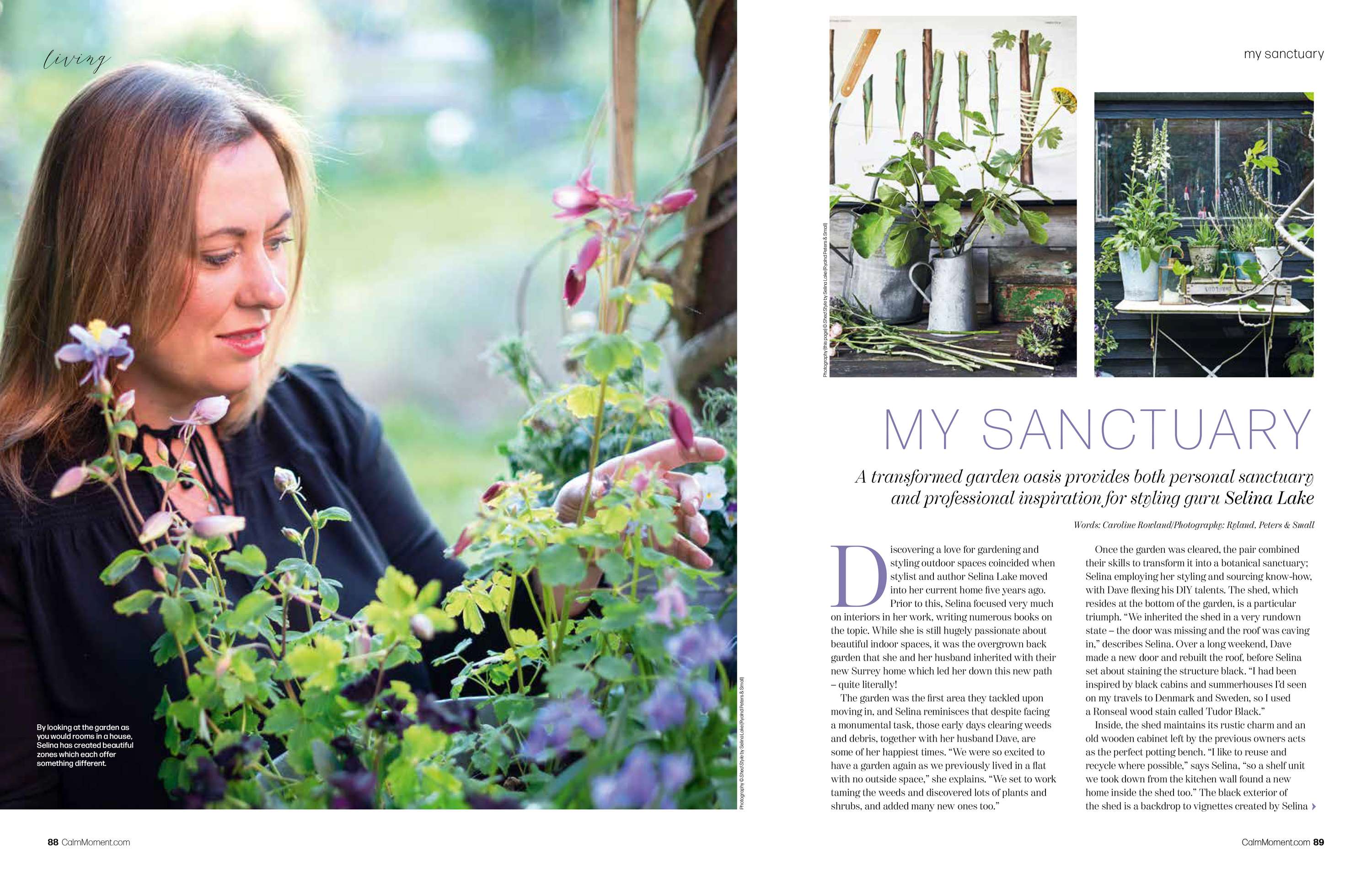 Regular contributor to In The Moment magazine by Caroline Rowland