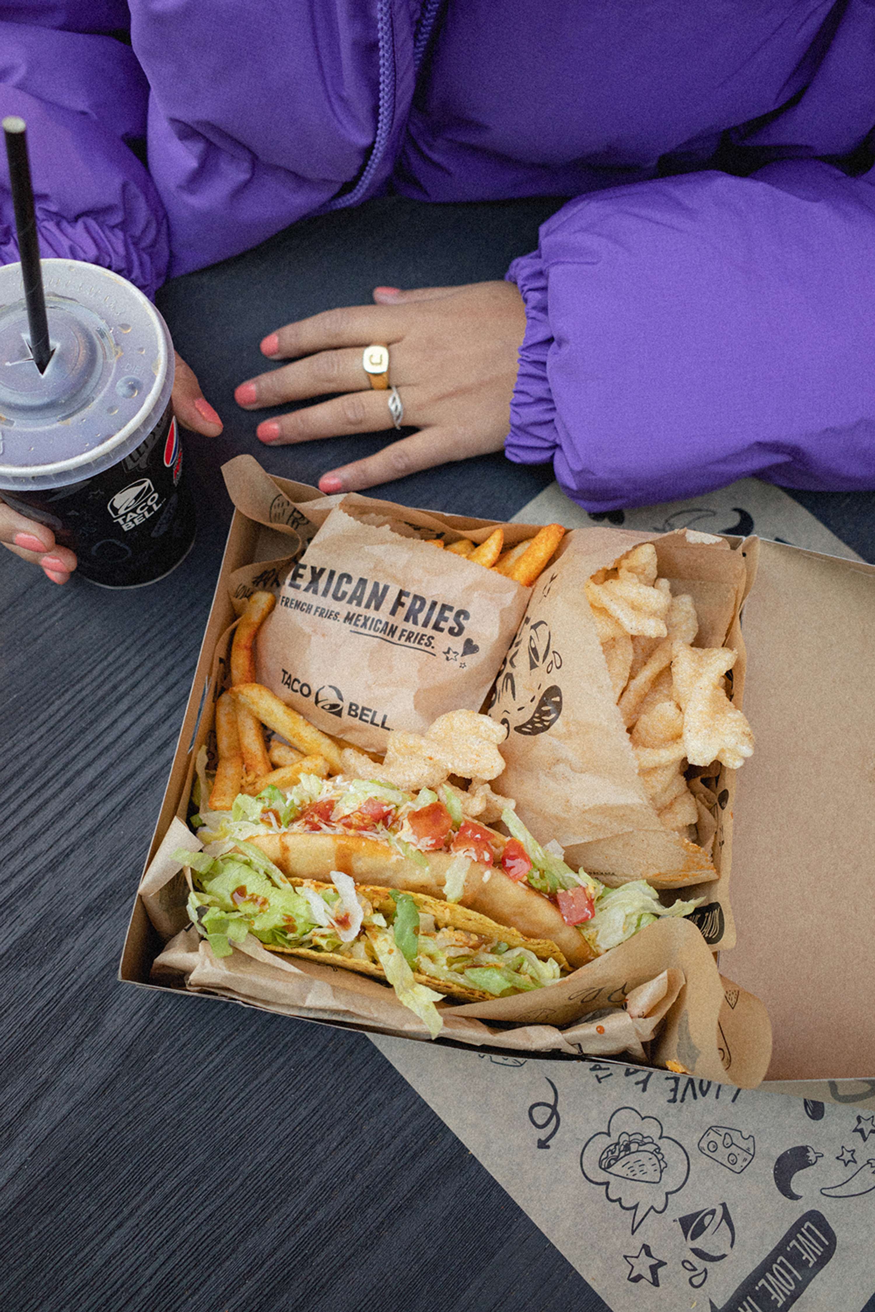 Taco Bell content creation by Mayfield Ngondonga
