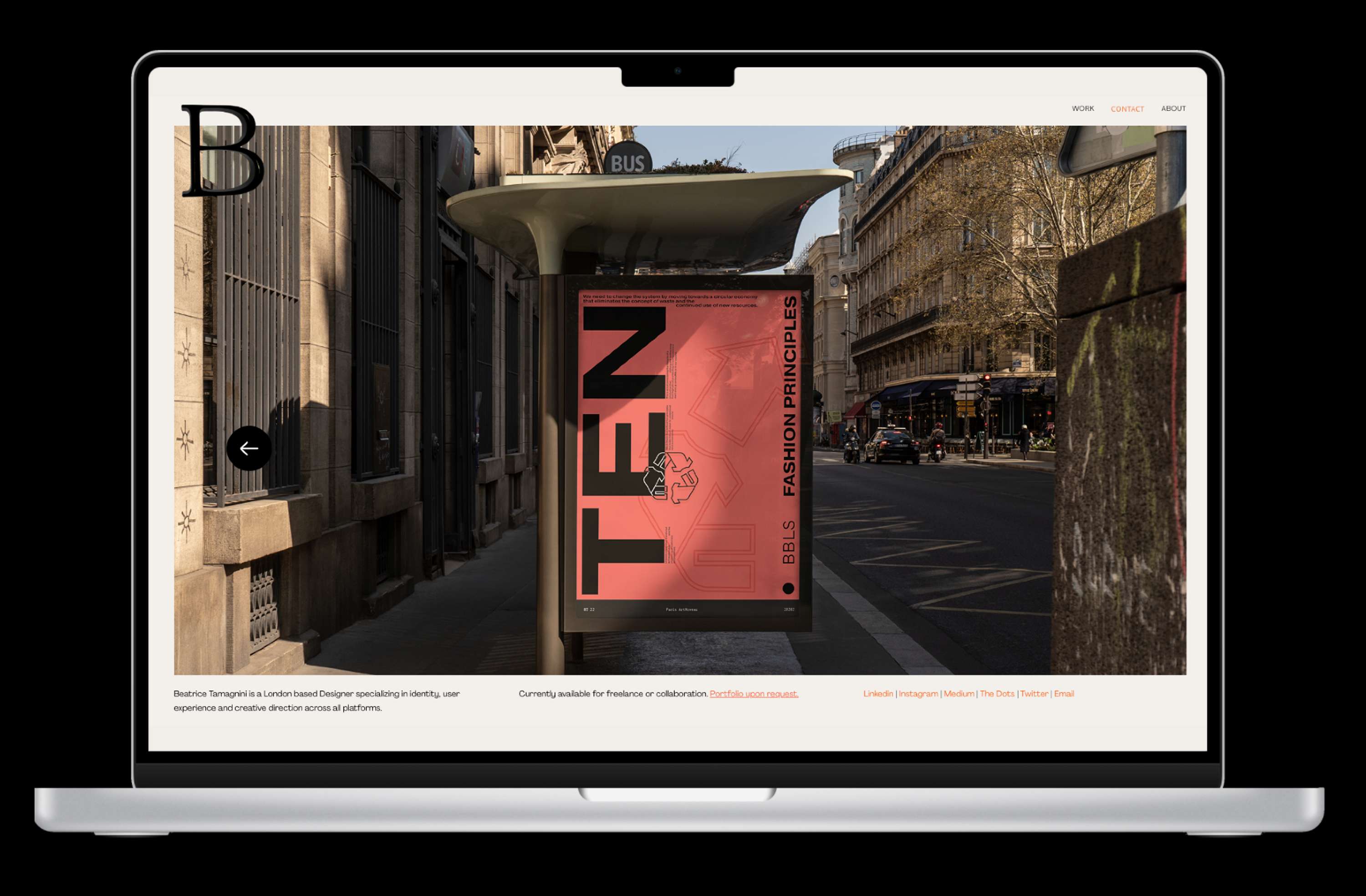 New Portfolio Website by Beatrice Tamagnini