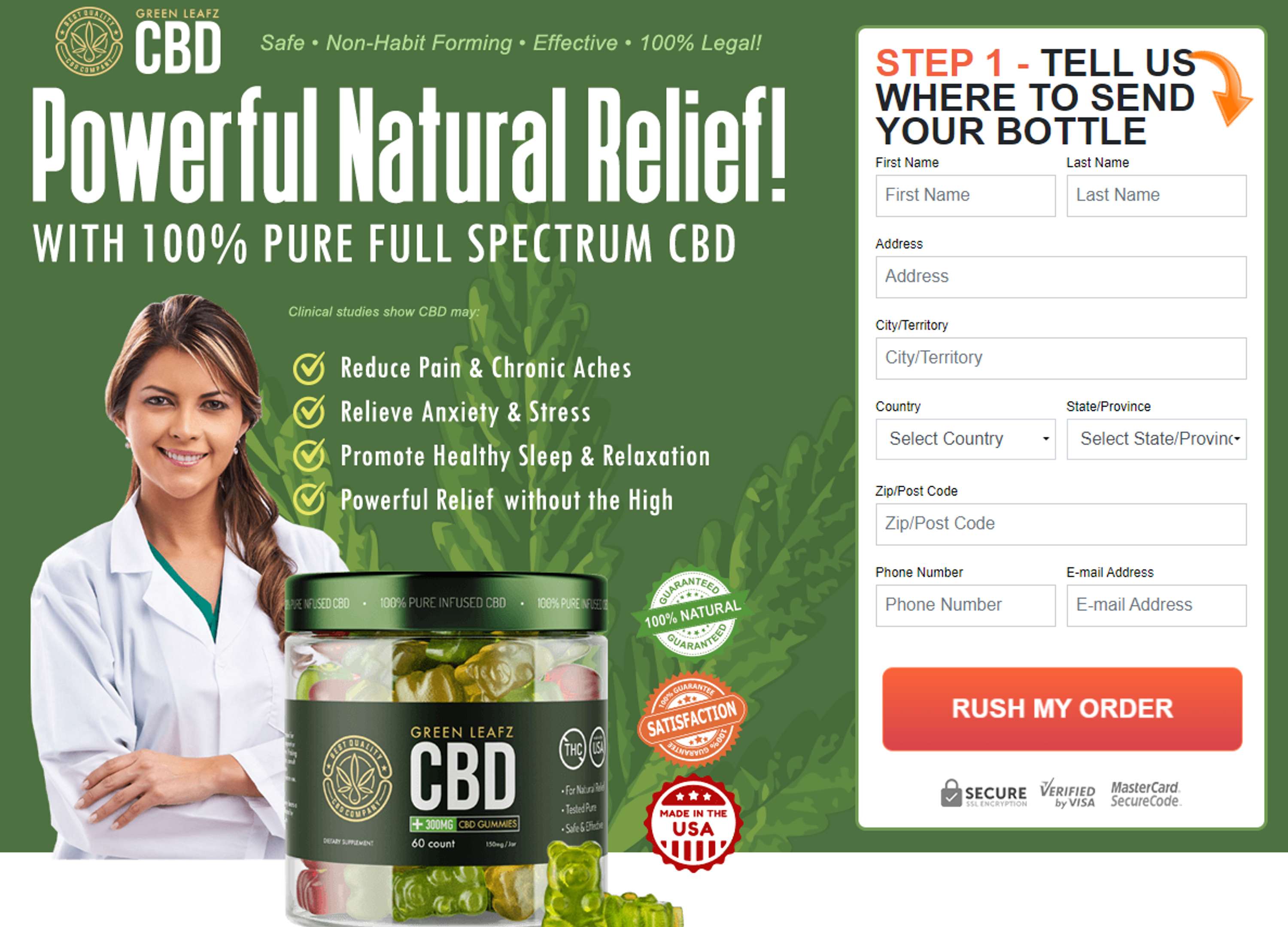 Green Leafz CBD Gummies Canada : Reviews, |Reduces Pain, Stress, Anxiety| Best Green Leafz CBD Gummies Canada for Pain Relief..! by CBDGreenLeafz CA