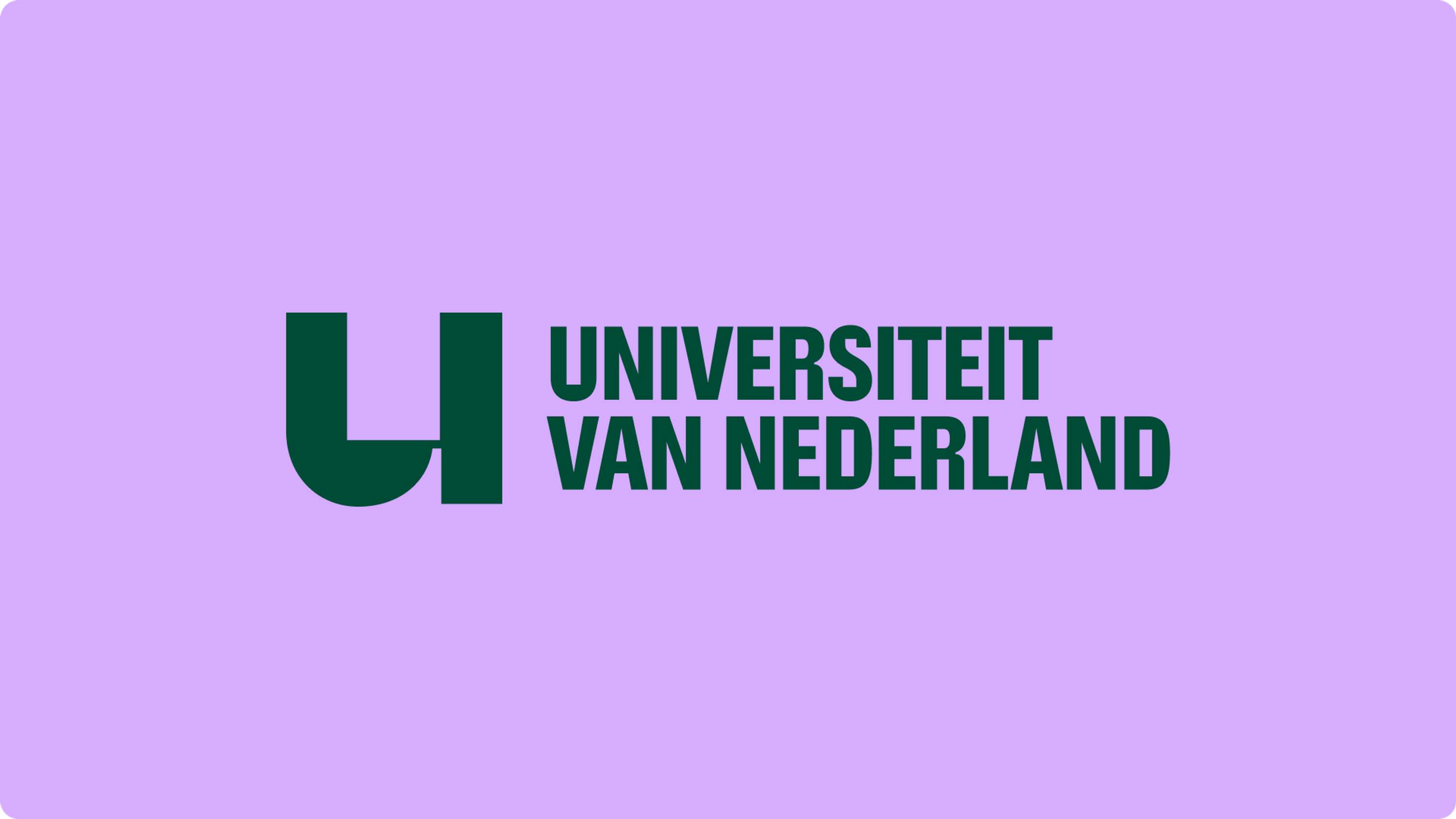 Universiteit van Nederland Visual Identity Design by Ronny Wieckardt