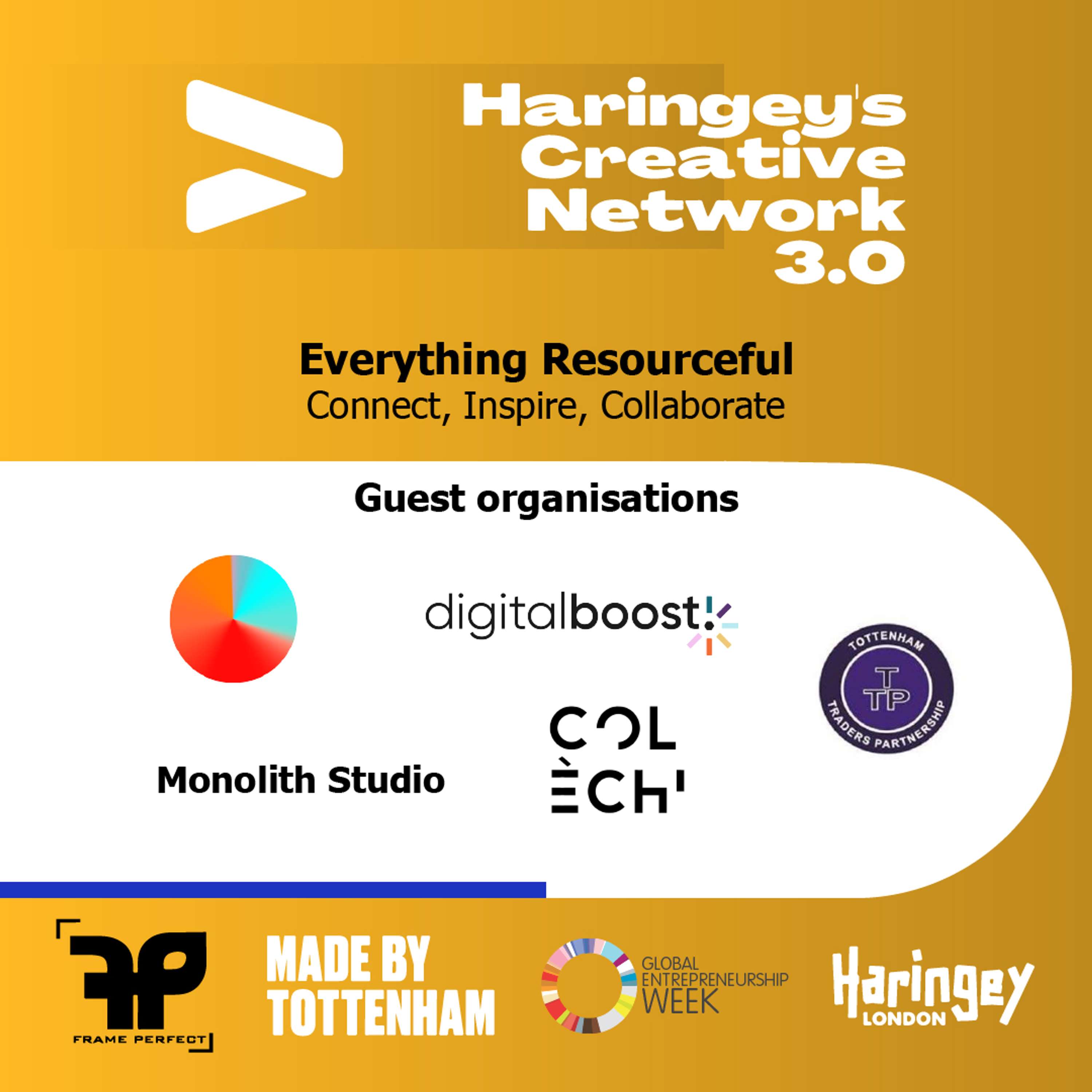 Haringey's Creative Network 3.0 Connect with the featured Organisations by Frame Perfect, The Collective