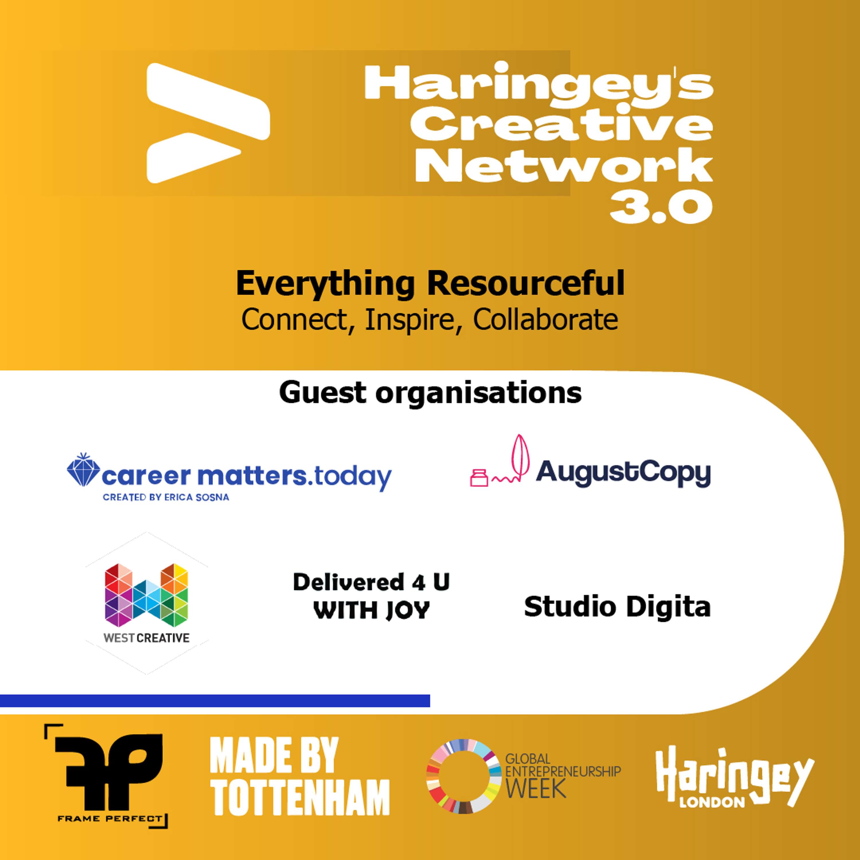 Haringey's Creative Network 3.0 Connect with the featured Organisations by Frame Perfect, The Collective